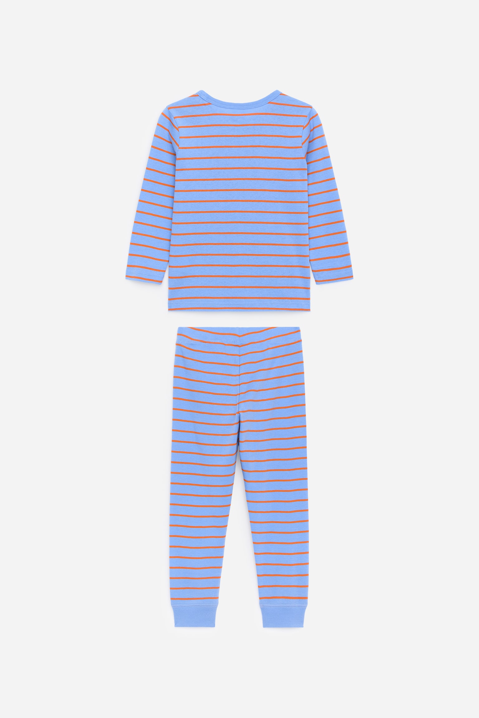 Jersey Pyjama Set - Blå/oransje/Blå/hvit/Rosa/hjerter/Rosa/oransje/Off white/stjerner/Eggeskall/Mørkegrønn - 3