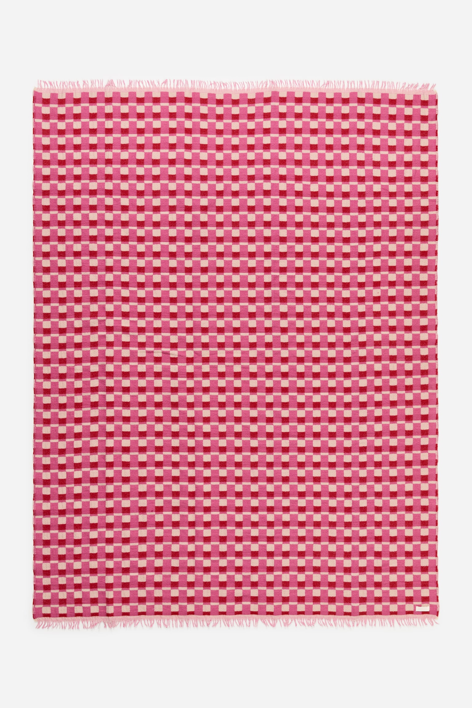 Wolldecke - Rot/Rosa - 1