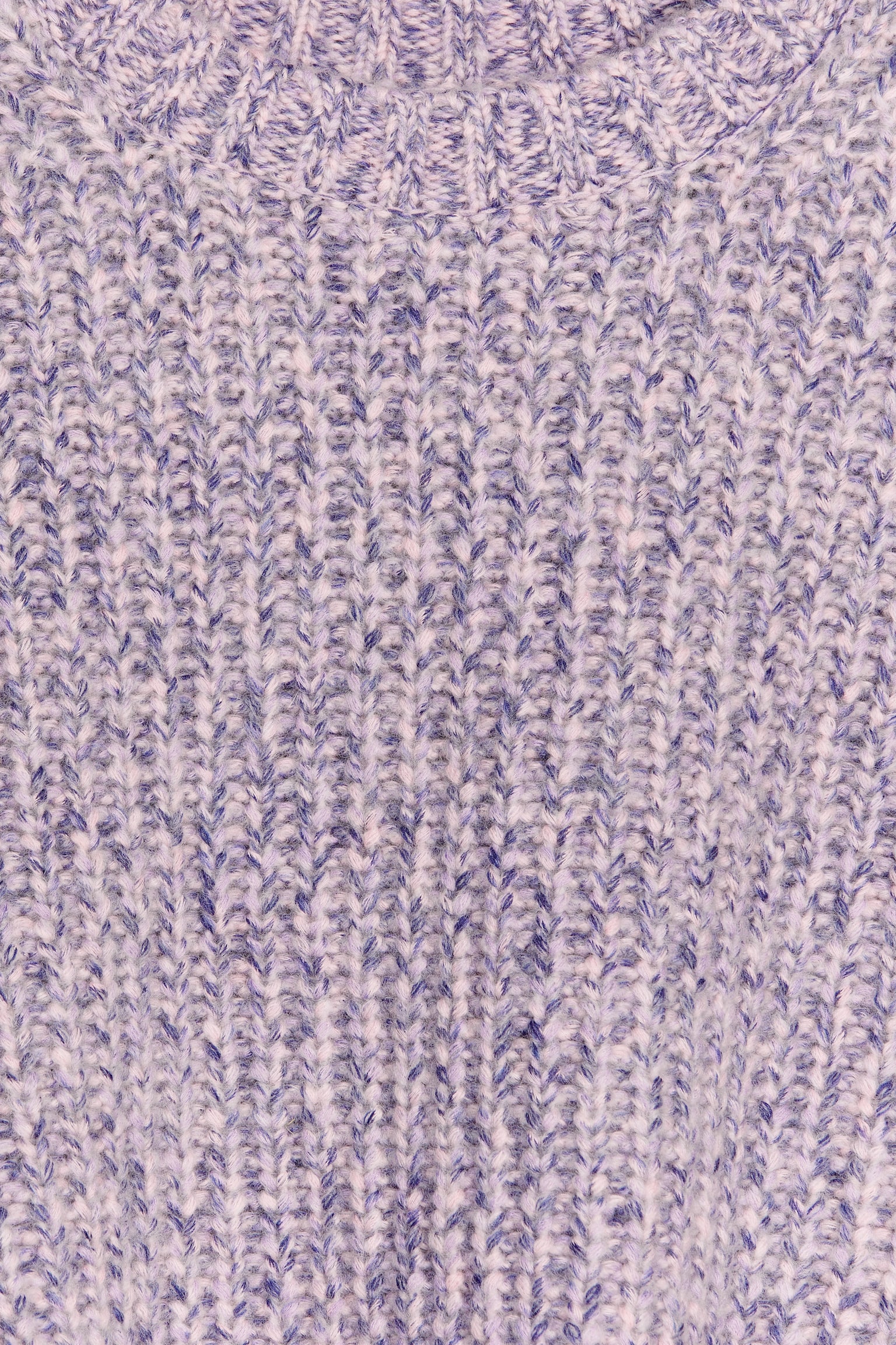 Space-Dyed Wool Jumper - Lilac - 4