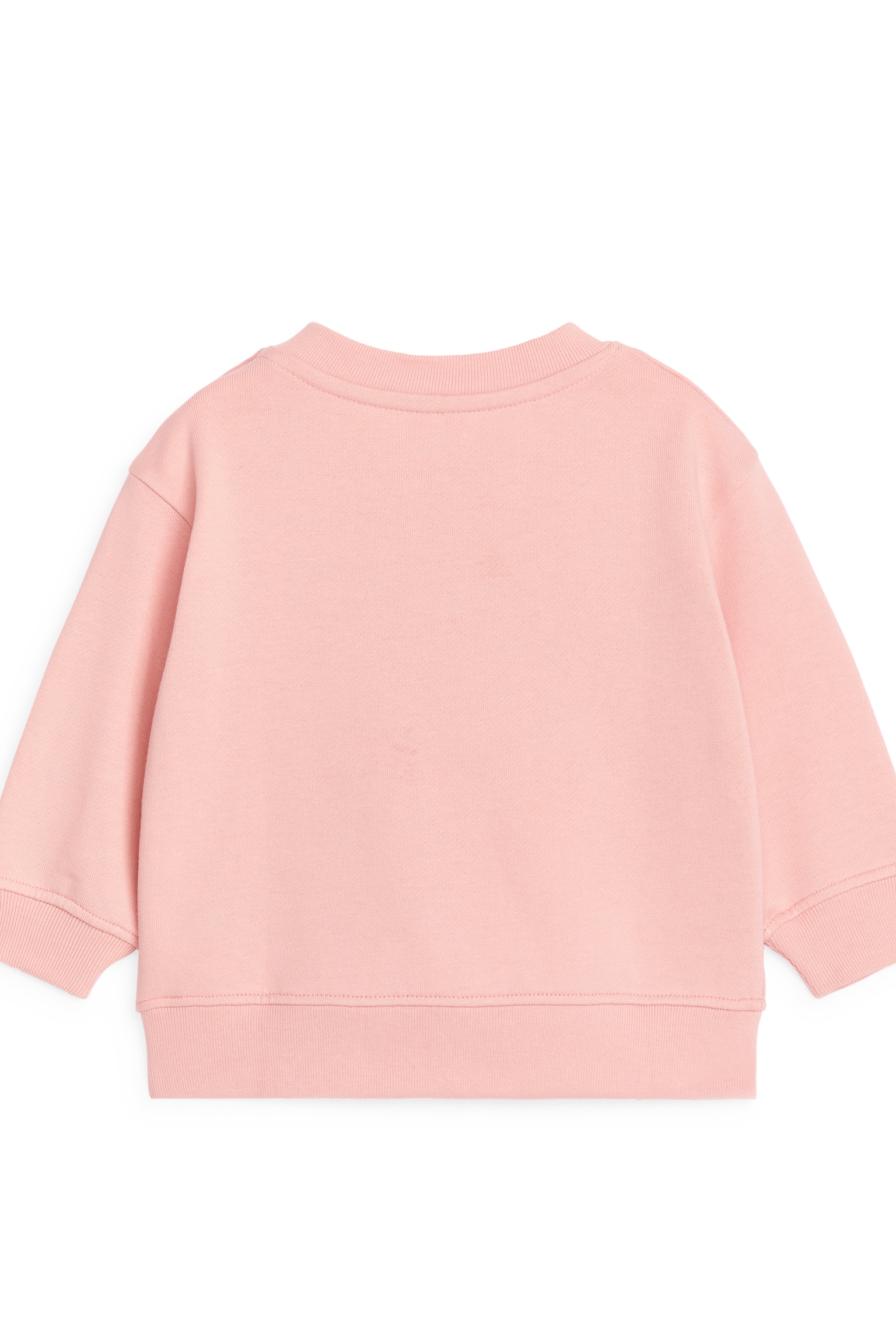 Embroidered Cotton Sweatshirt - Pink - 2