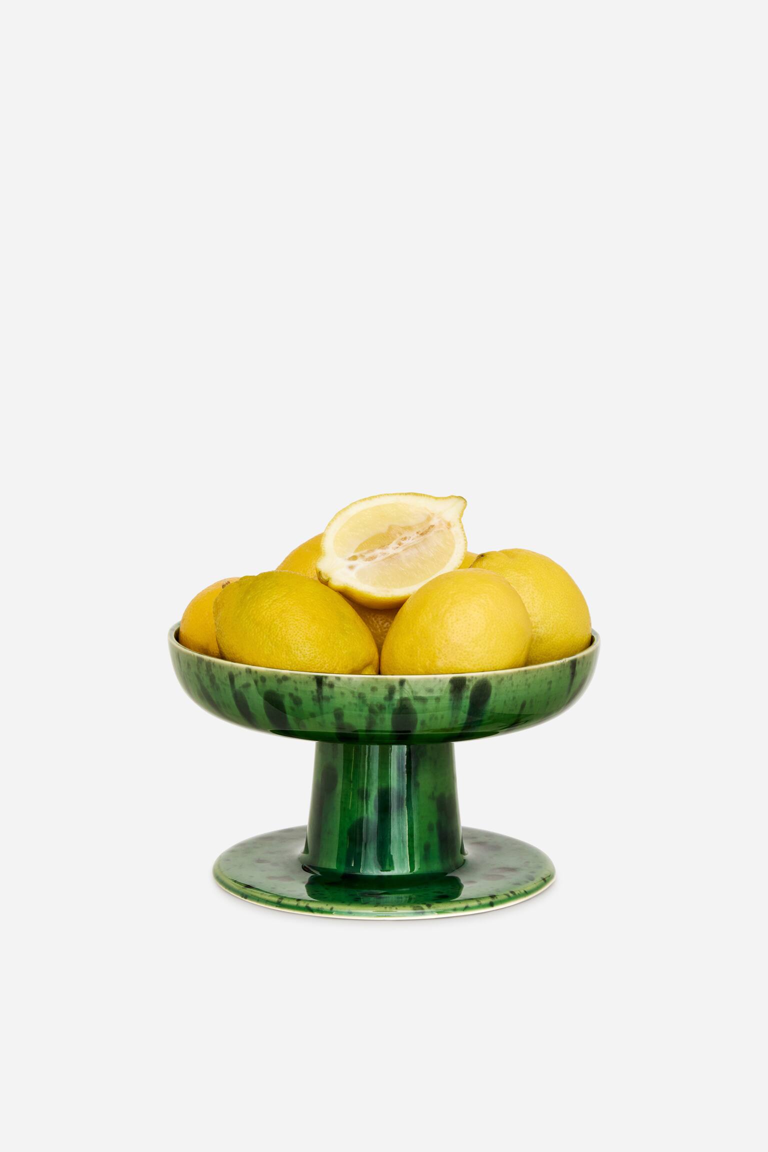 Bol de servire ridicat 22 cm - Verde/Alb - 3