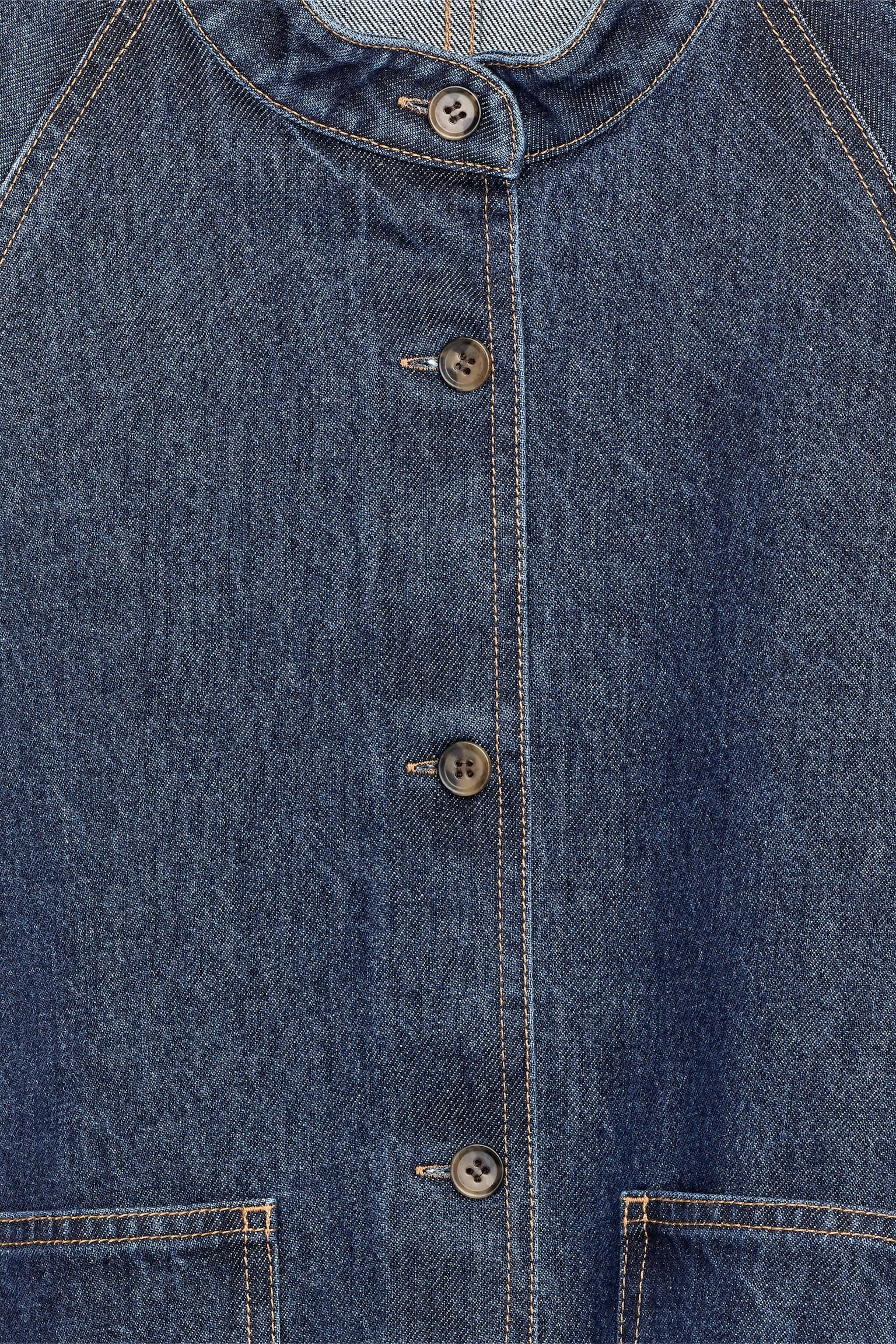 Overshirt i denim - Mörkblå - 3