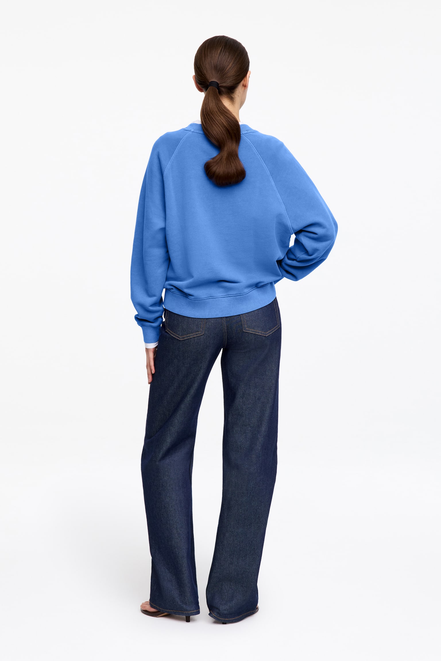 Terry Sweatshirt - Blue/Dark Brown/Pink/Brown/Dusty Beige/Grey Melange/Light Turquoise - 4