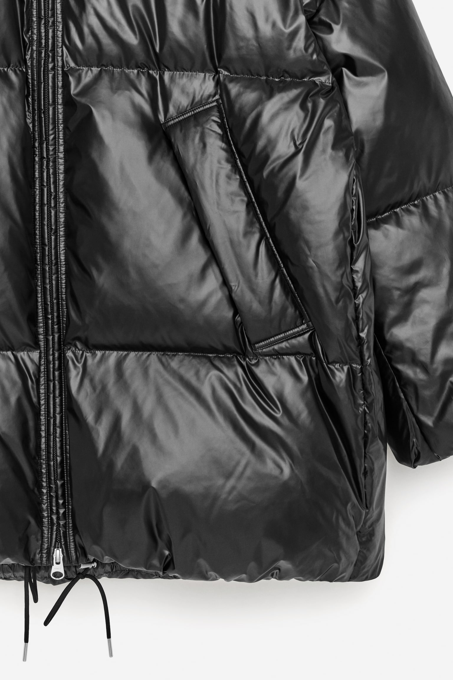 Upcycled Down-pufferjack - Zwart - 3