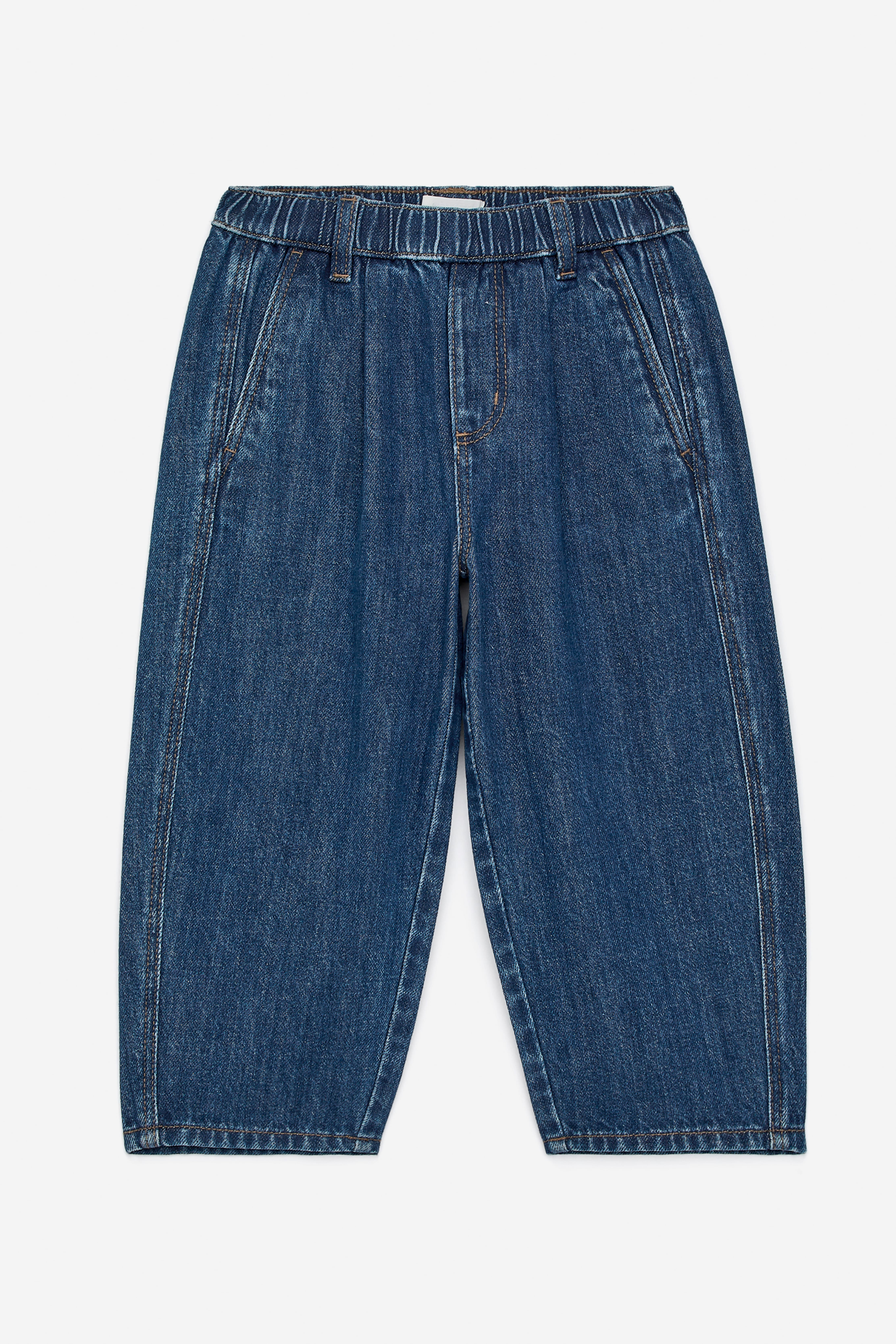 Pantalon en denim délavé - Bleu foncé