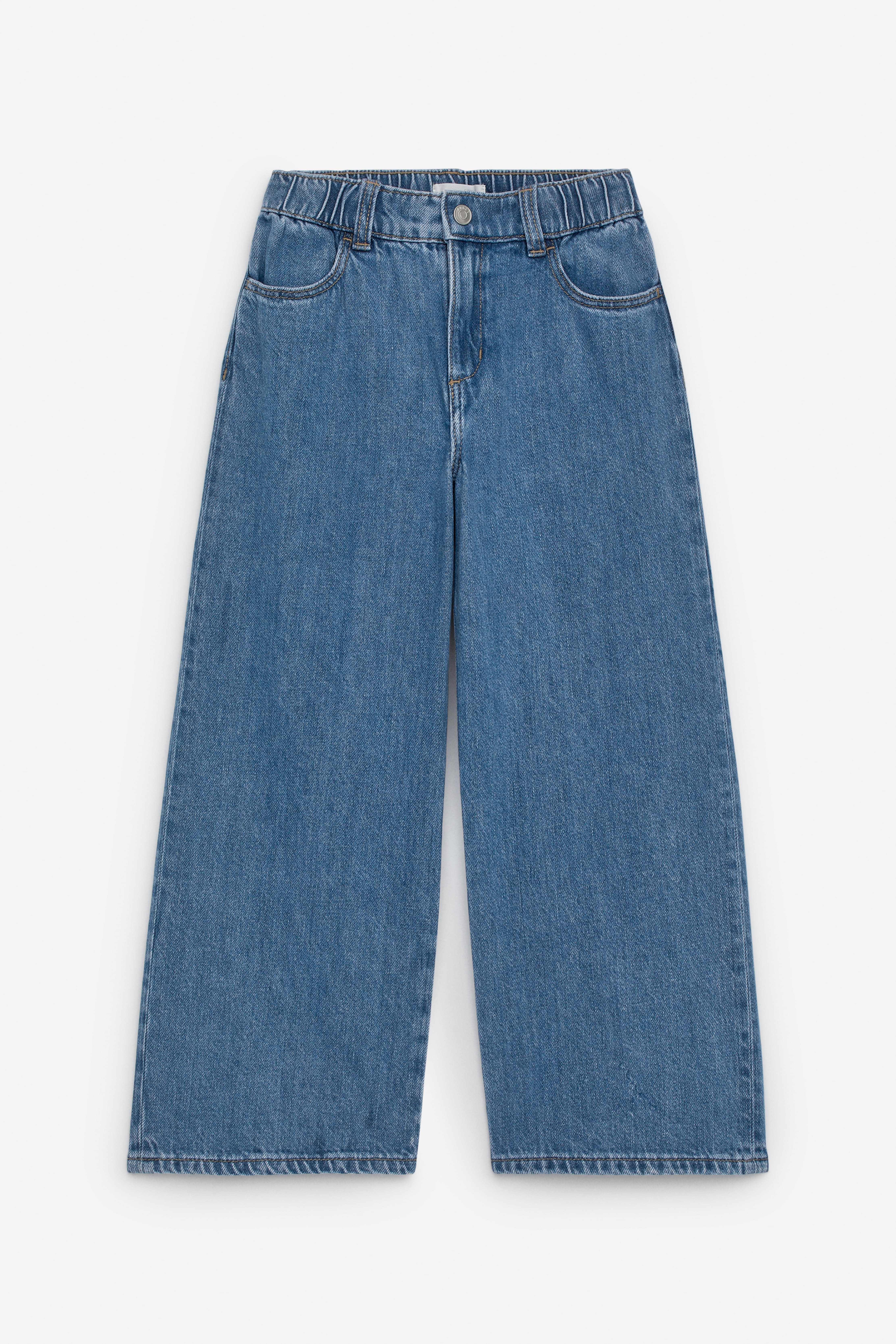 Pantalon large en jean - Bleu/Mauve/Rose/Rouge/Noir/Jaune