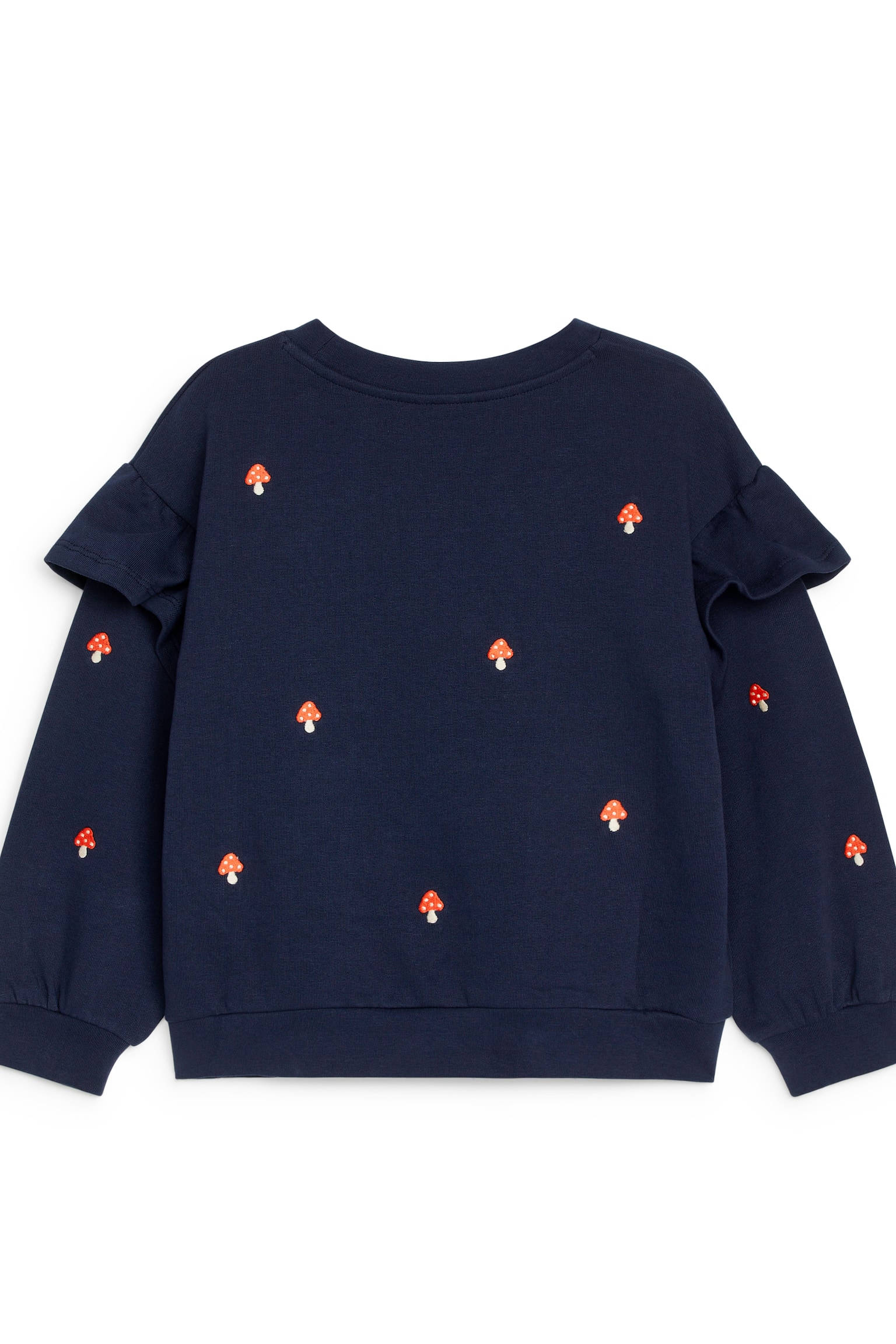 Frill Sweatshirt - Dark Blue/Mushrooms/Lilac - 4