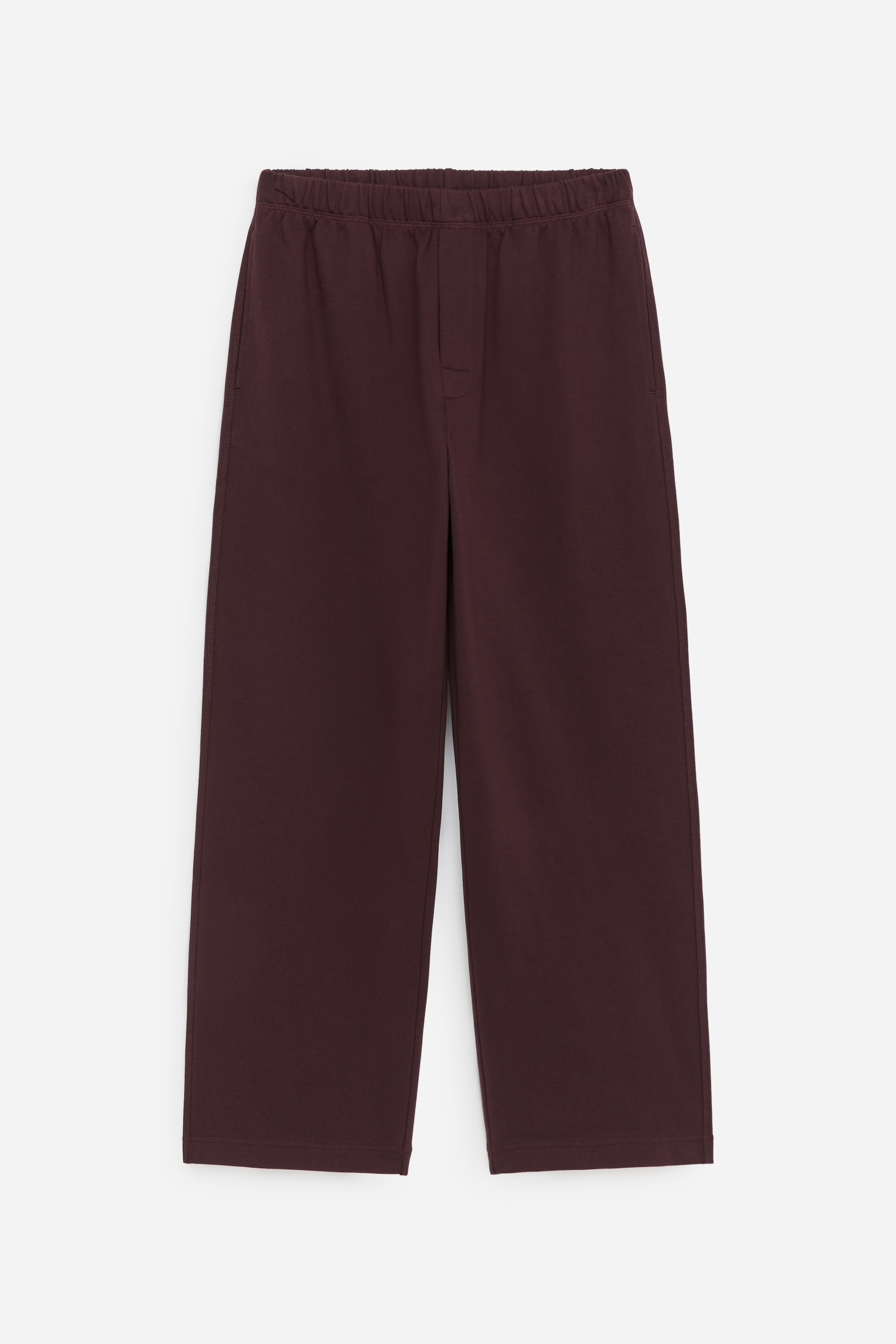 Pantaloni da tuta in spugna francese - Rosso scuro/Nero sporco
