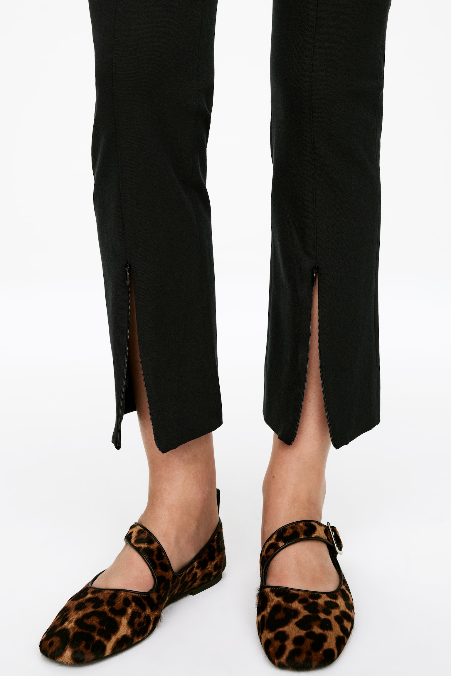 Hose mit schmaler Passform - Schwarz/Braun - 5