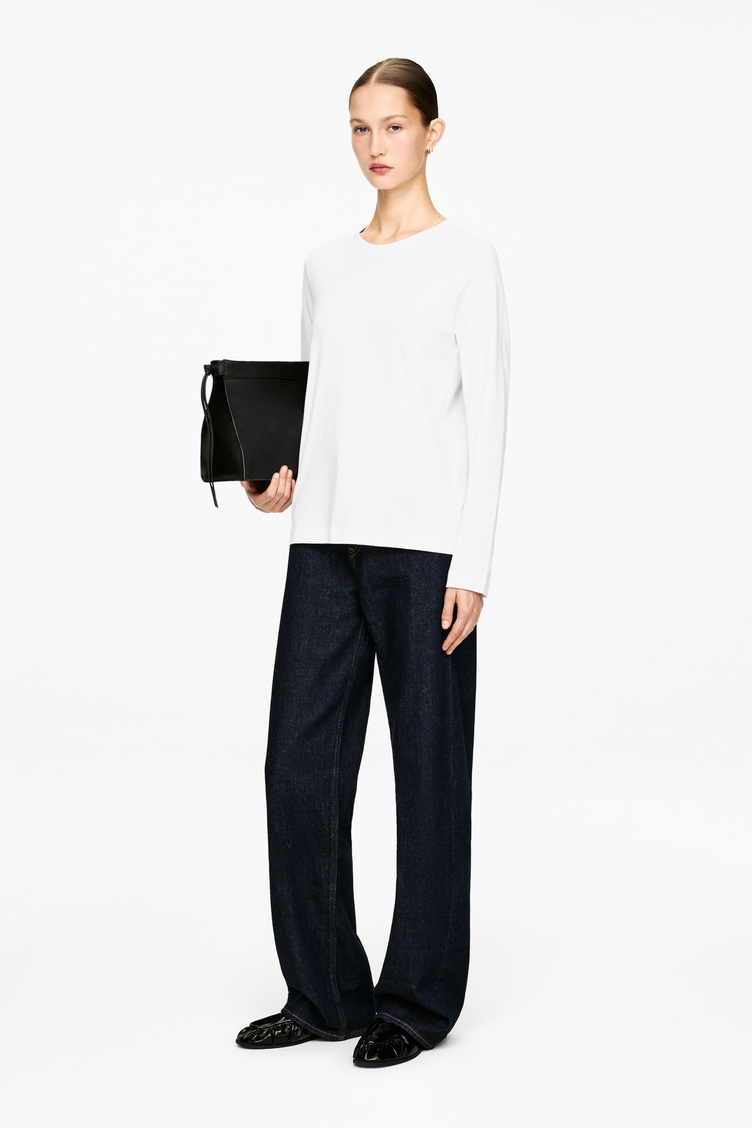 IRIS Signature Long-Sleeve T-Shirt - Wit/Zwart/grijs/Gebroken wit/Bruin/Felblauw/wit/Offwhite/zwart/Gebroken wit/roestbruin/Roze - 5