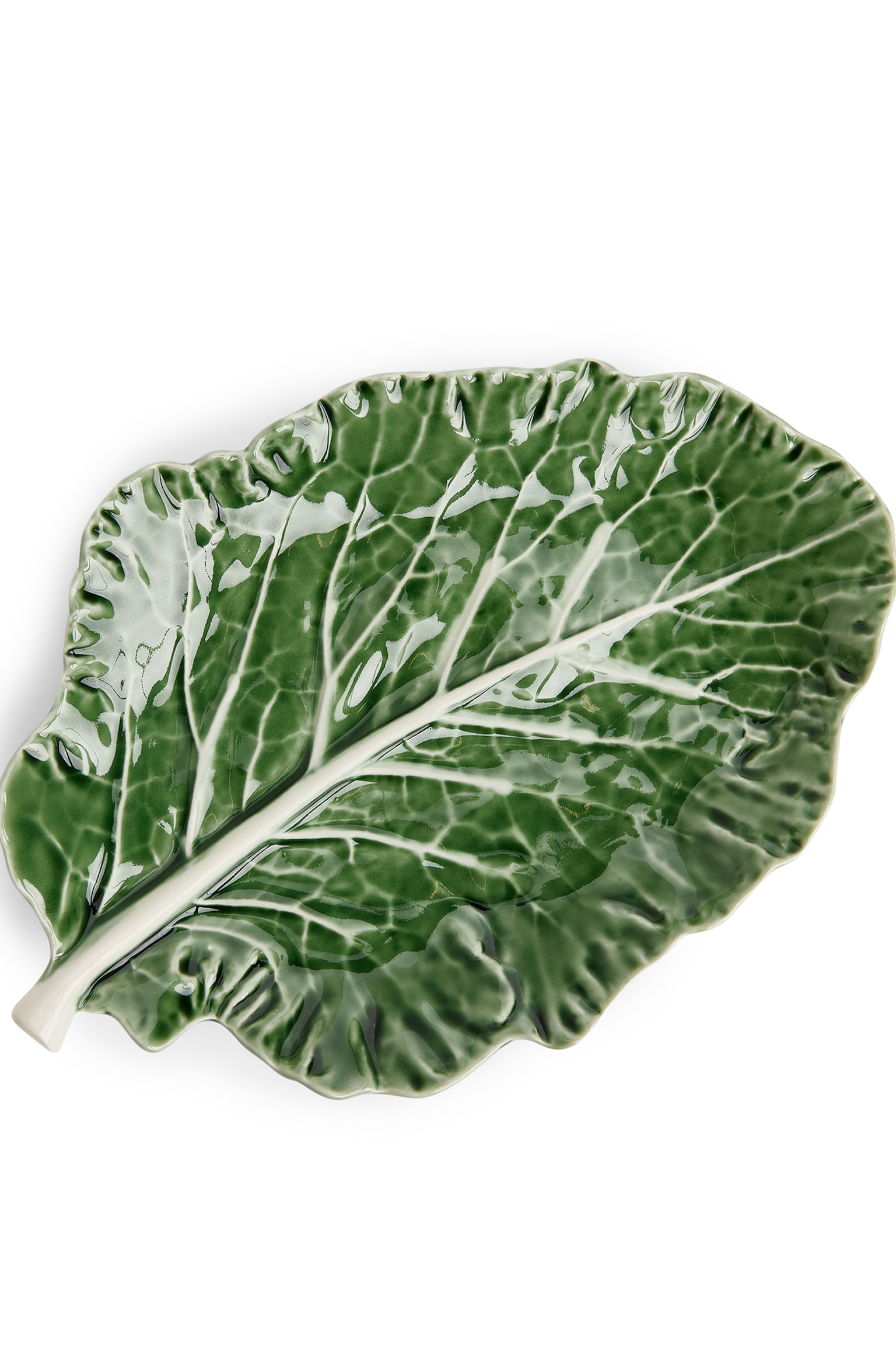 Bordallo Pinheiro Leaf Plate - Green - 2