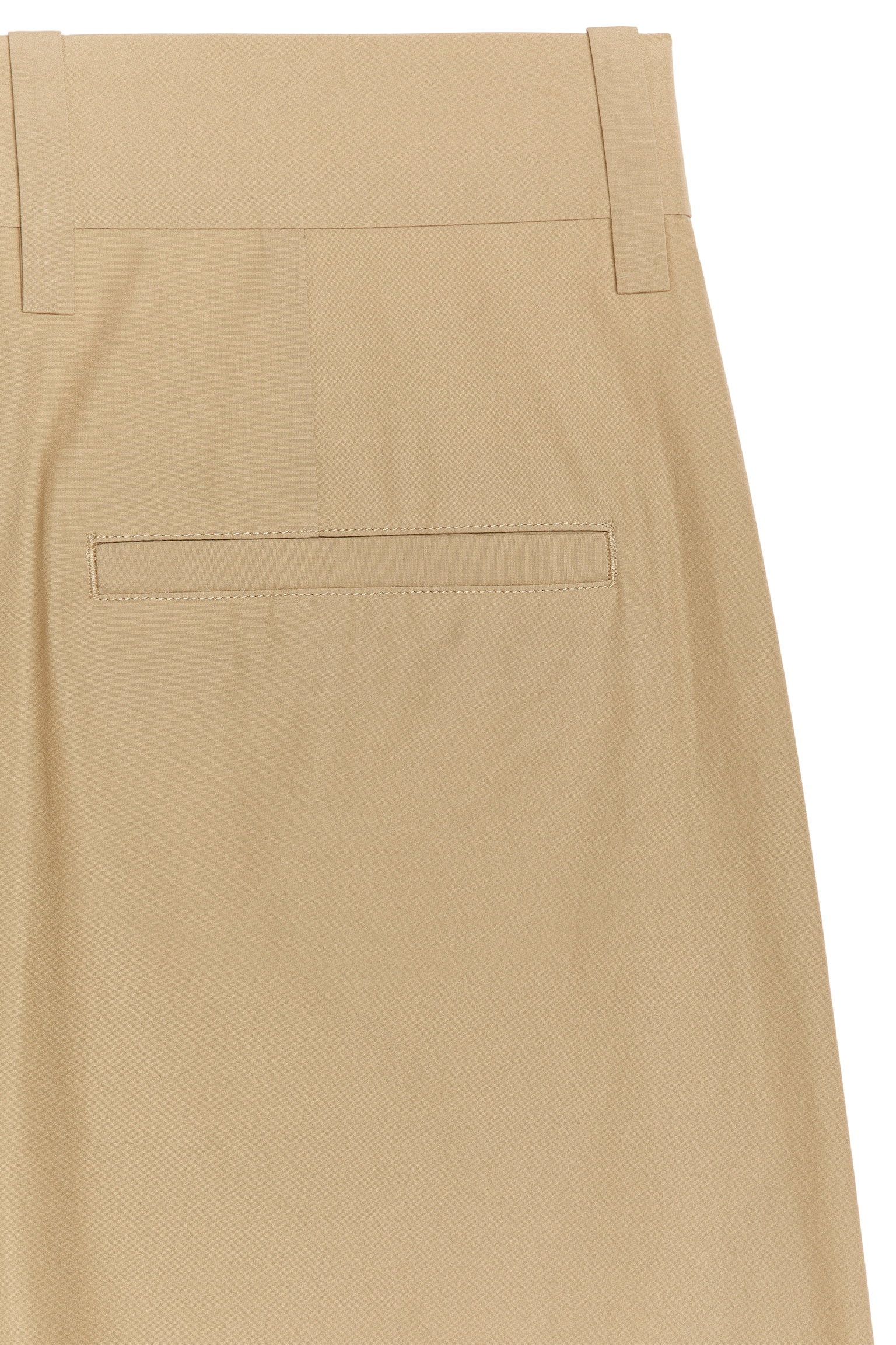 Wide Pleated Trousers - Beige - 4