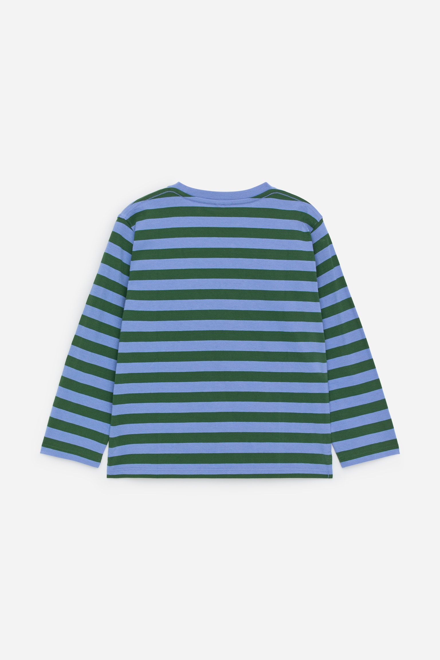 Тениска с дълъг ръкав - Синьо/Зелено/Бежово/Синьо - 3