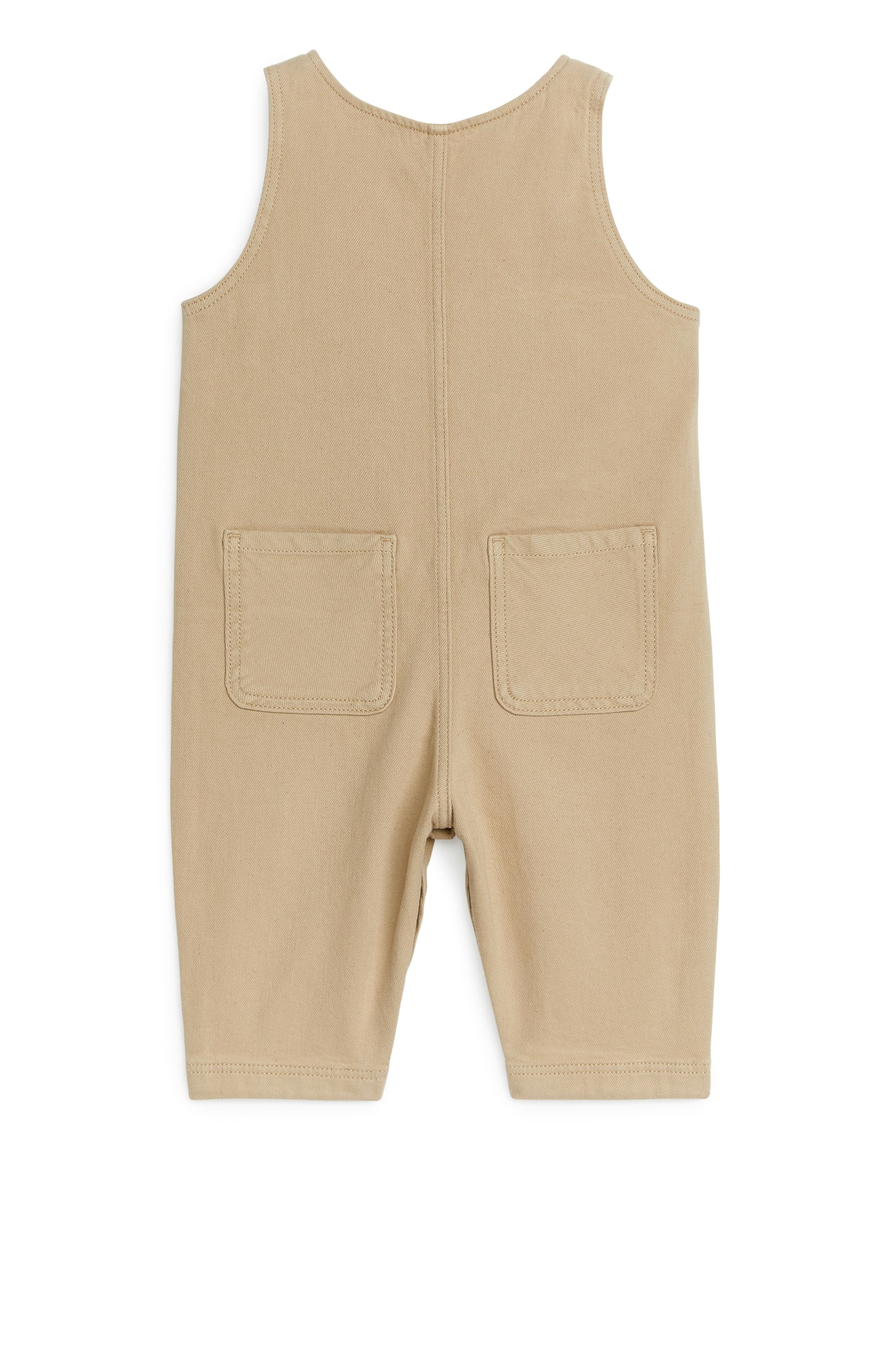 Sleeveless Overall - Beige - 3