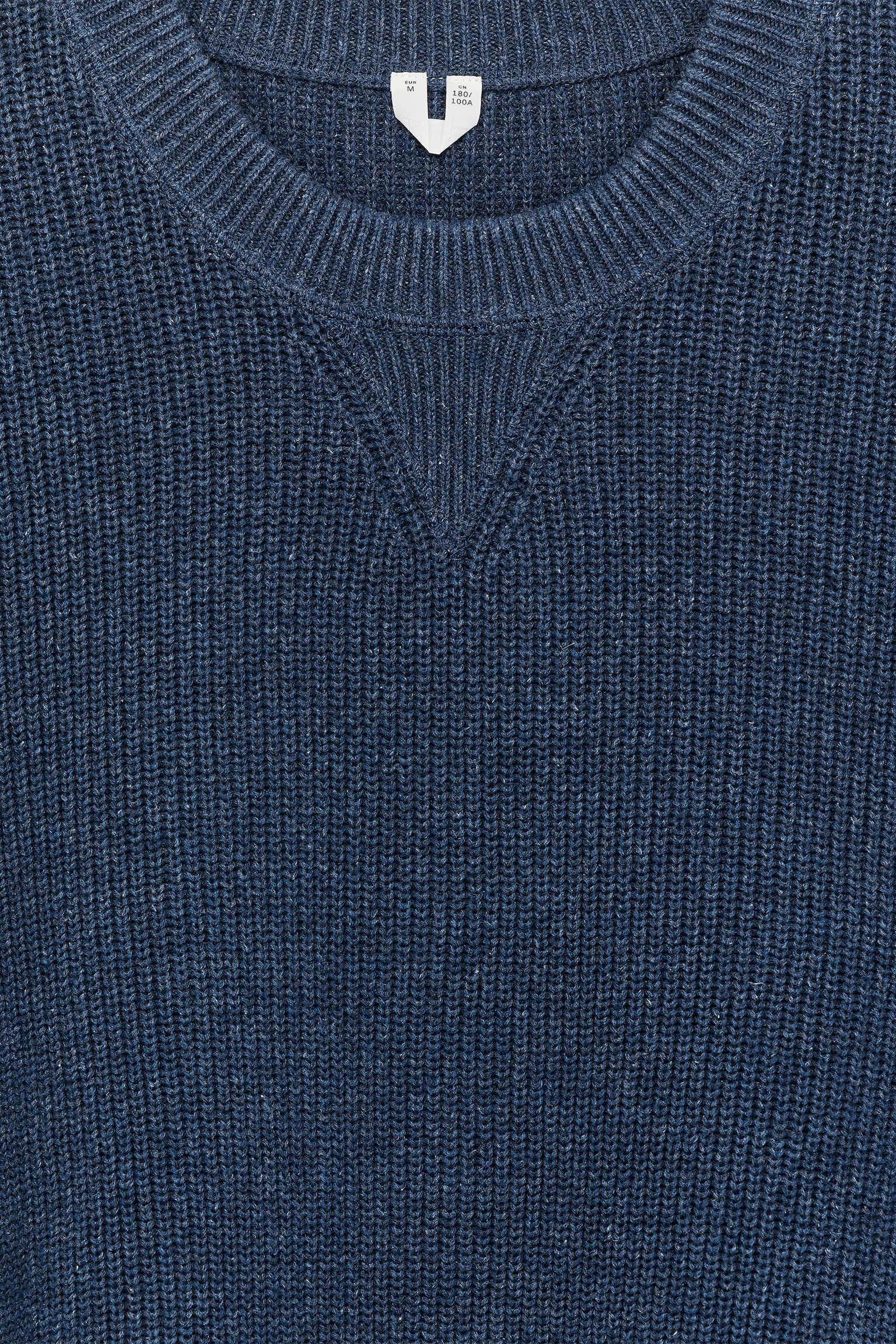 Pullover aus Baumwolle und Leinen - Blau/Rot - 4