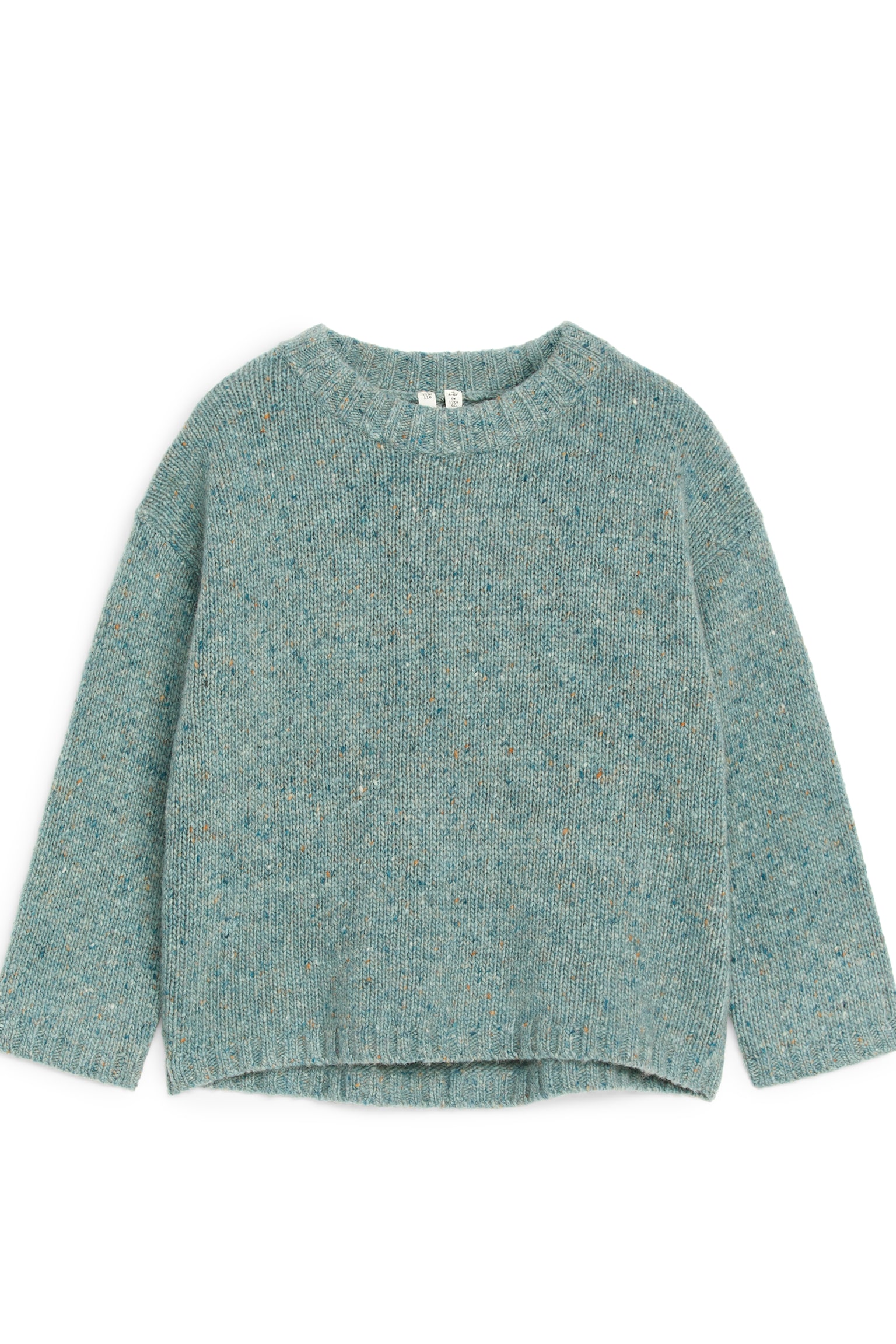 Neps Wool-Blend Jumper - Green/Blue/Beige Melange - 1