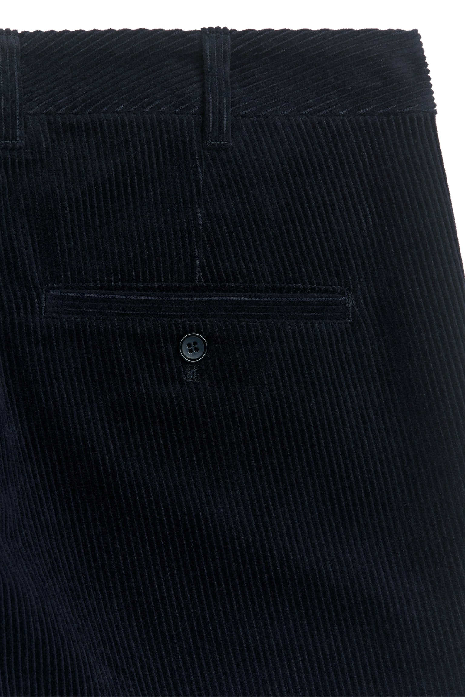 Straigh-Fit Corduroy Chinos - Dark Blue/Dark Beige/Black - 3