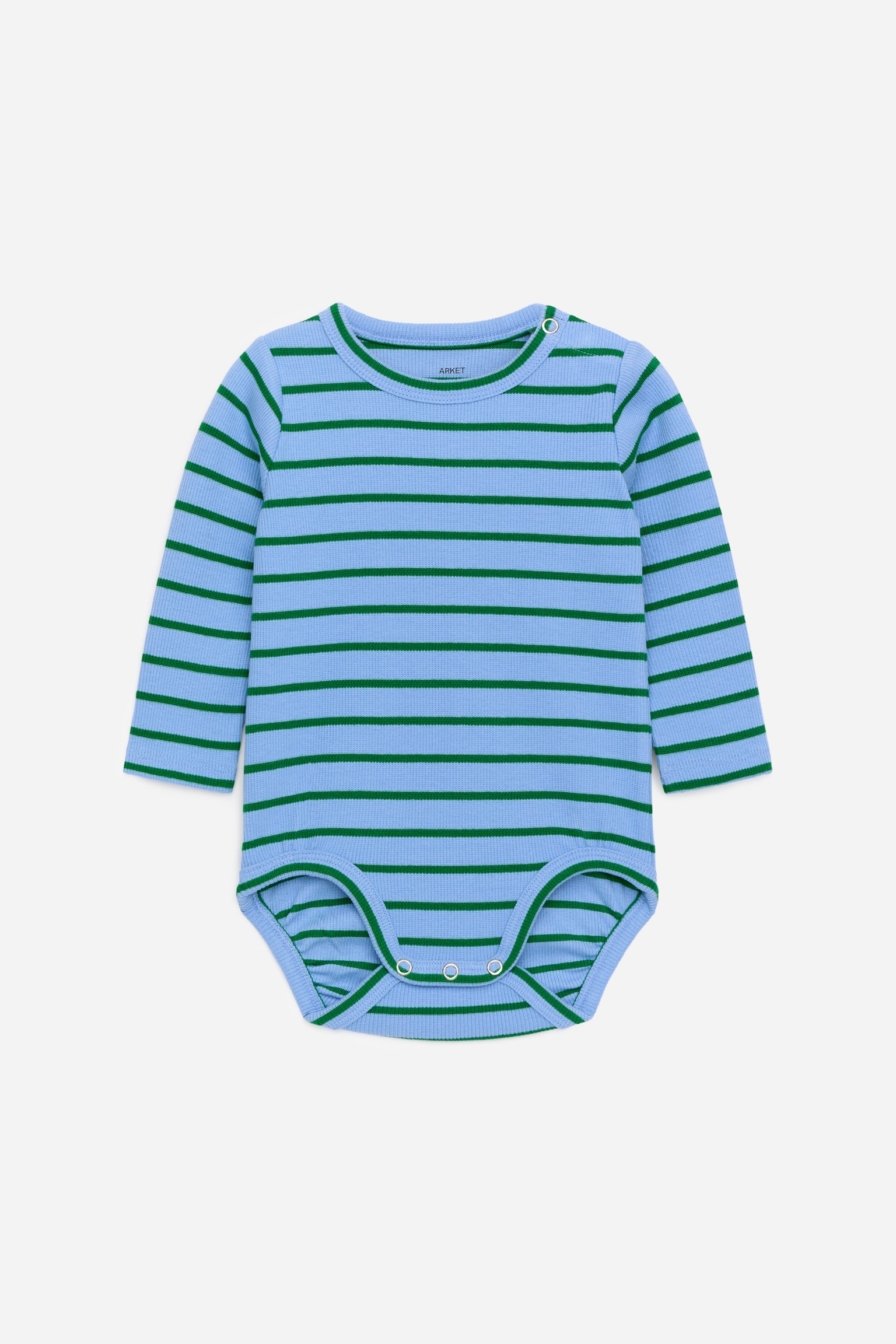 Geribde romper met lange mouwen - Lichtblauw/groen/Roze/oranje/Donkergroen/Beige/zwart