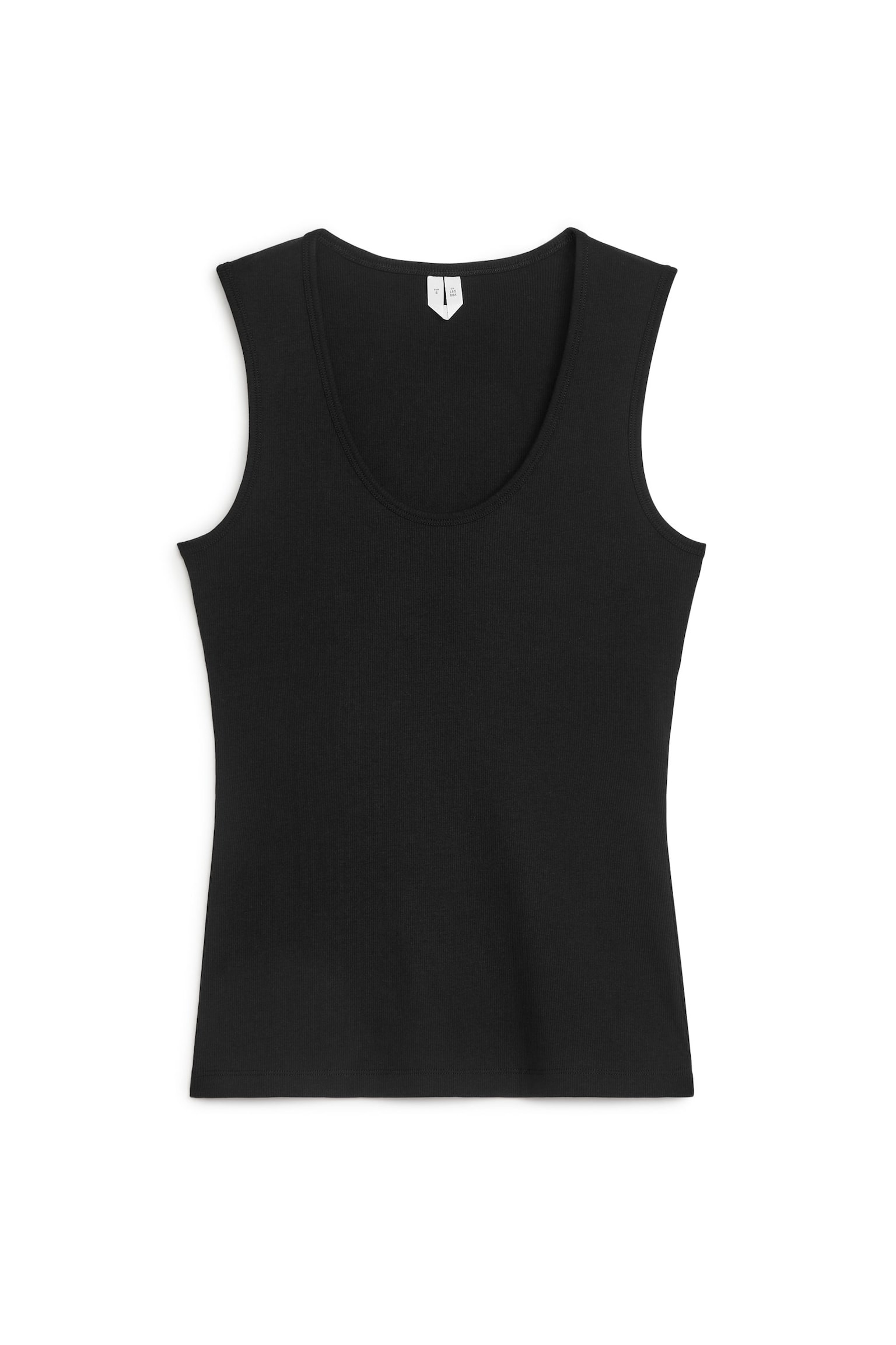 Rib Tank Top - Black/Dark Blue/White - 1