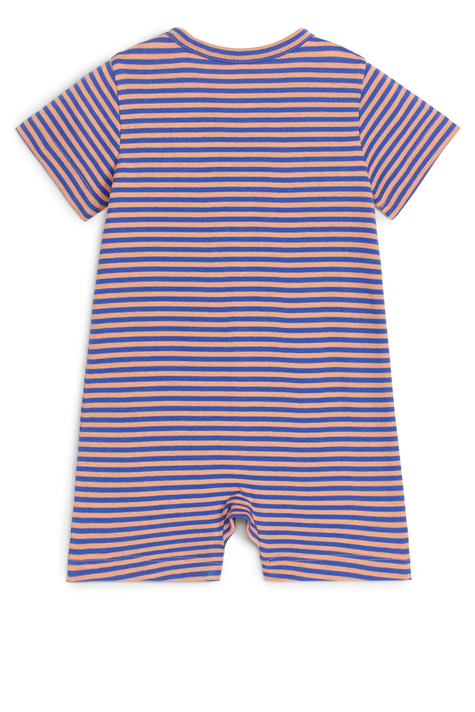 Short Sleeve All-in-One Pyjama - Blue/Orange - 3