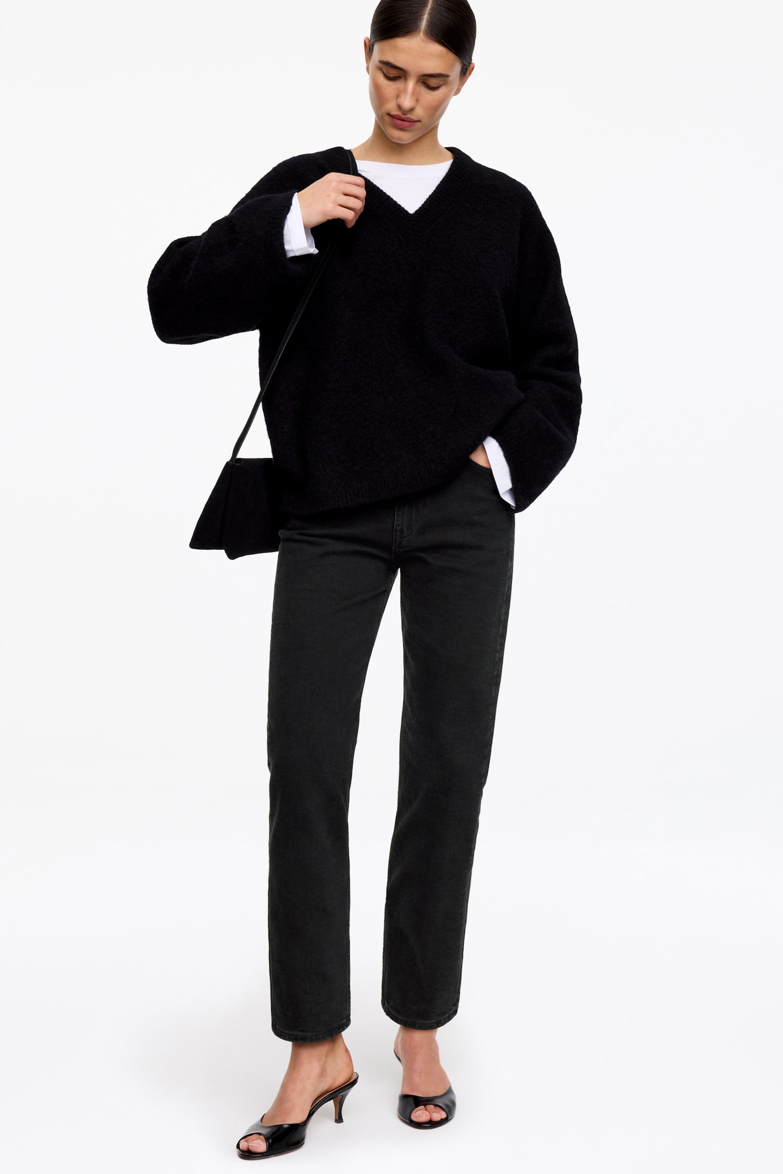 JADE Cropped Slim Jeans - Verwaschenes Schwarz/Blau/Dunkelblau/Weiß/Blau/Dunkelblau - 7