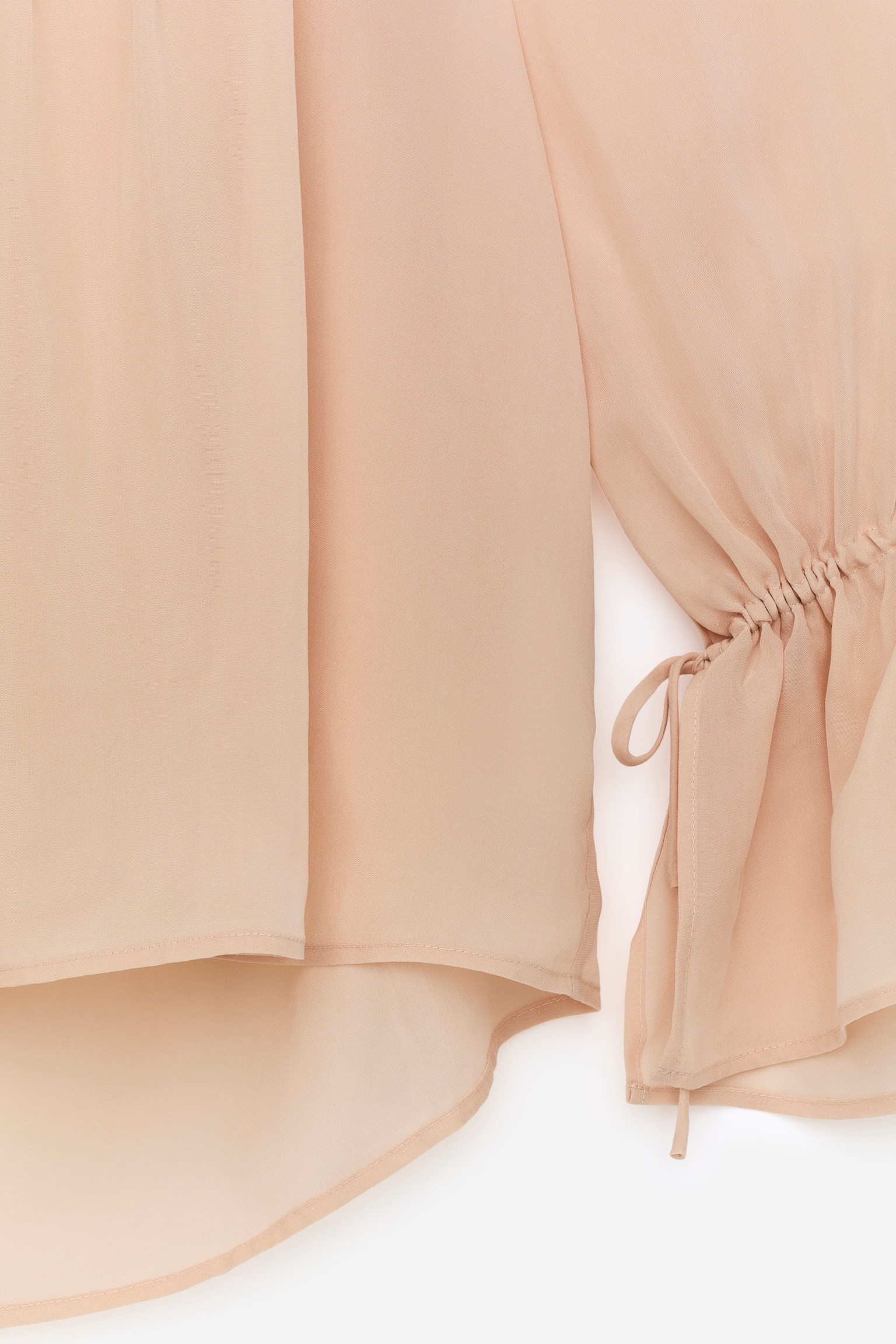 Frill-Collar Blouse - Beige - 5