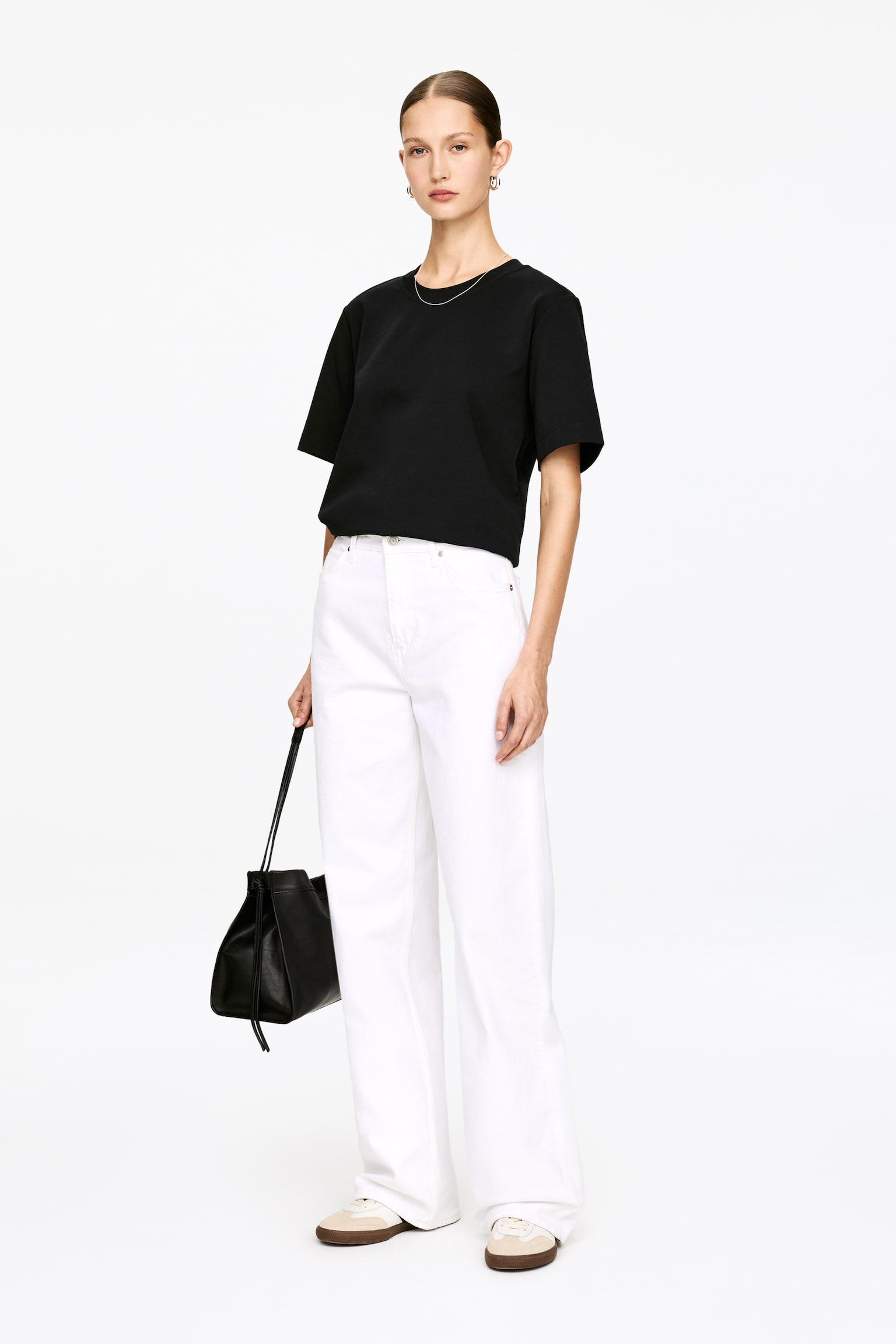 PEARL Heavyweight T-Shirt - Negru/Alb/Gri Melange/Burgundy/Bej Deschis/Roz - 5