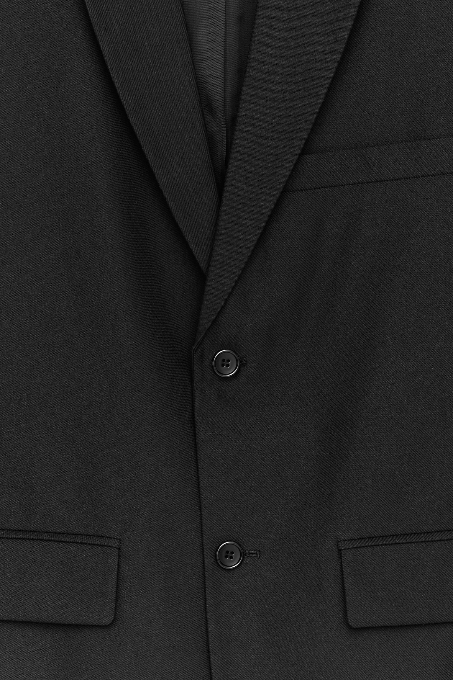 Blazer aus Wolle und Baumwolle - Schwarz - 8