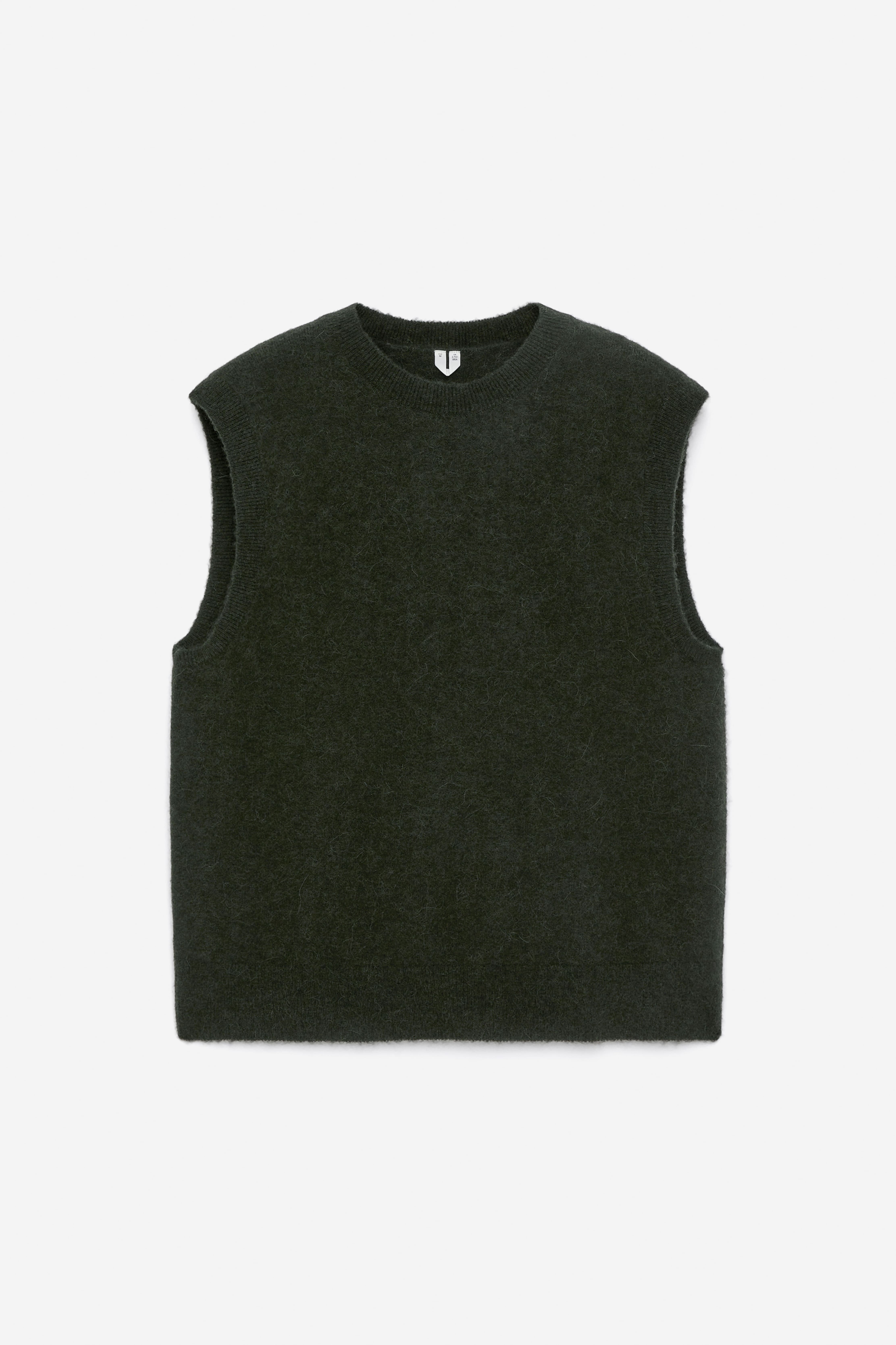 Vest van een alpaca-wolmix - Donkergroen/Bordeauxrood/Donkerblauw/Roestbruin