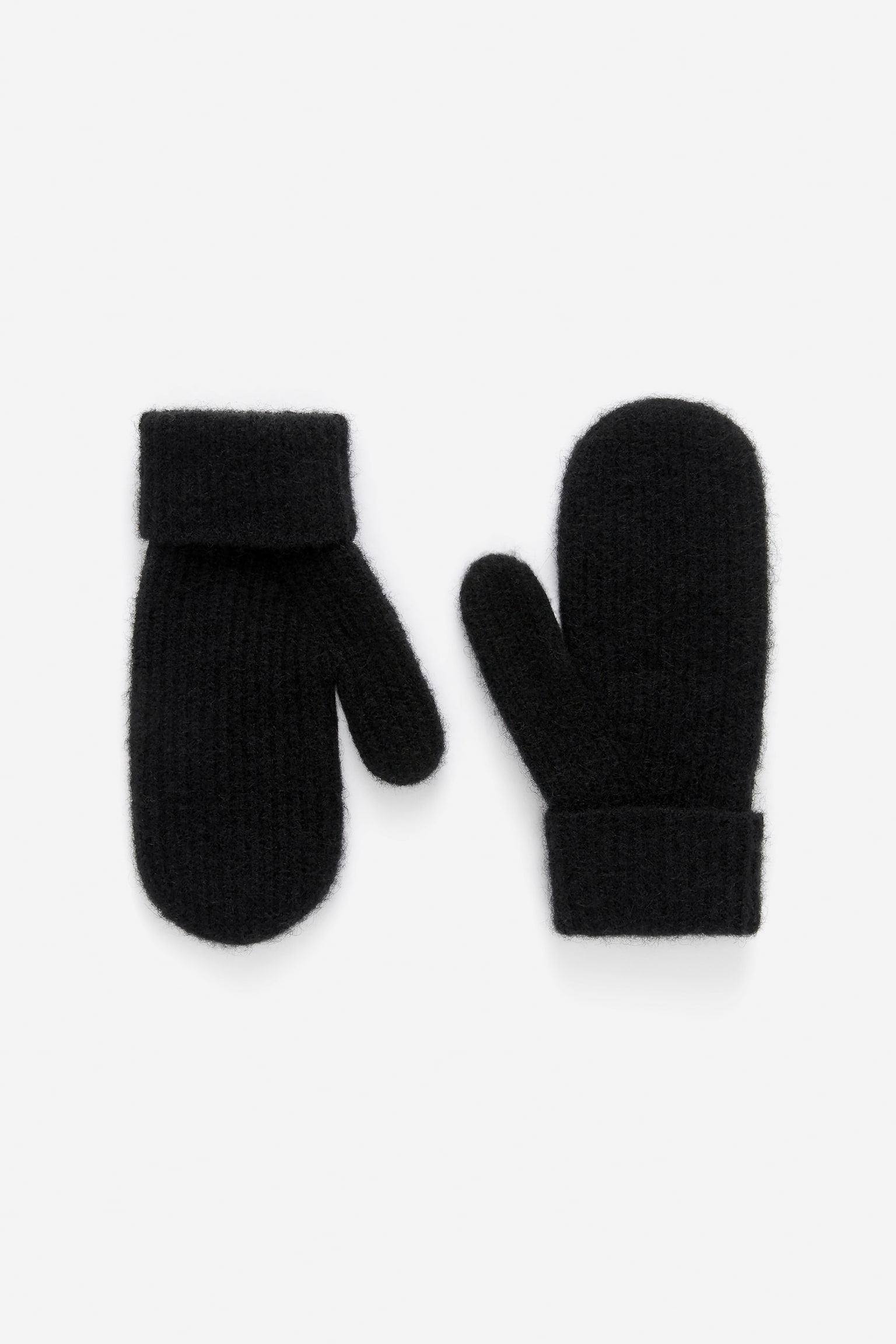 Muffole in misto lana e alpaca - Nero/Bordeaux