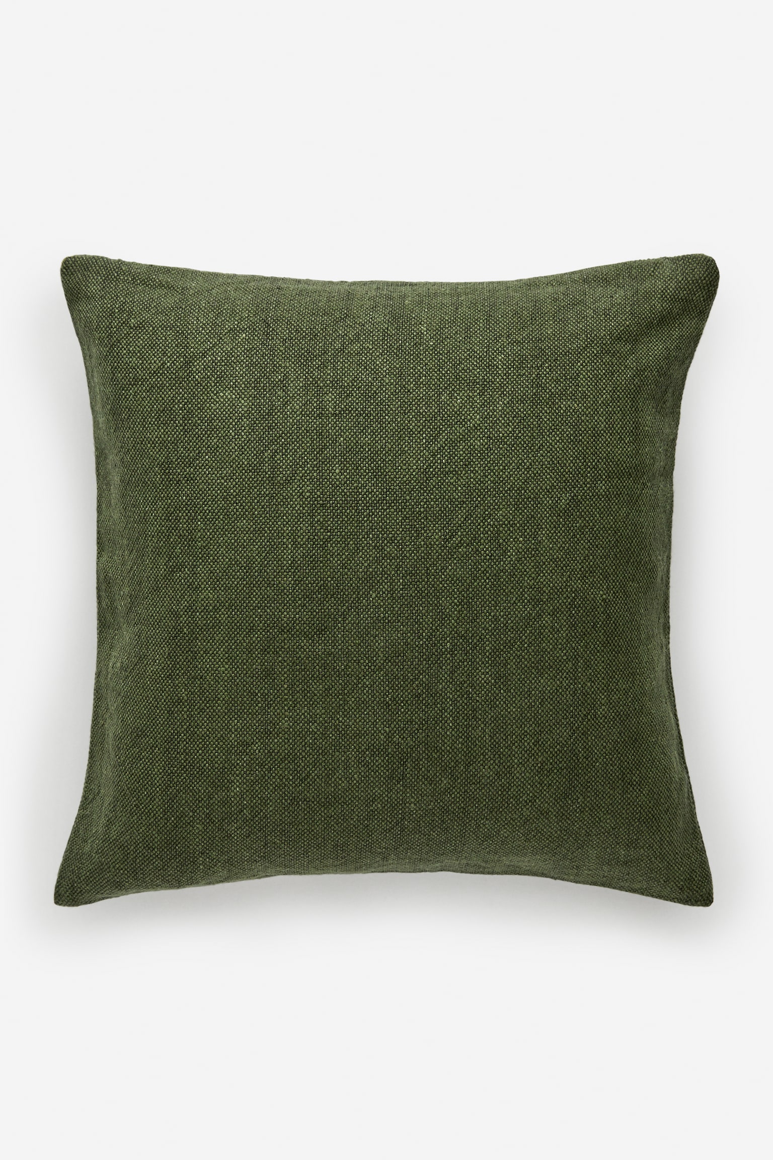 Linen Cushion Cover 50 x 50 cm - Green/Mid Blue - 3