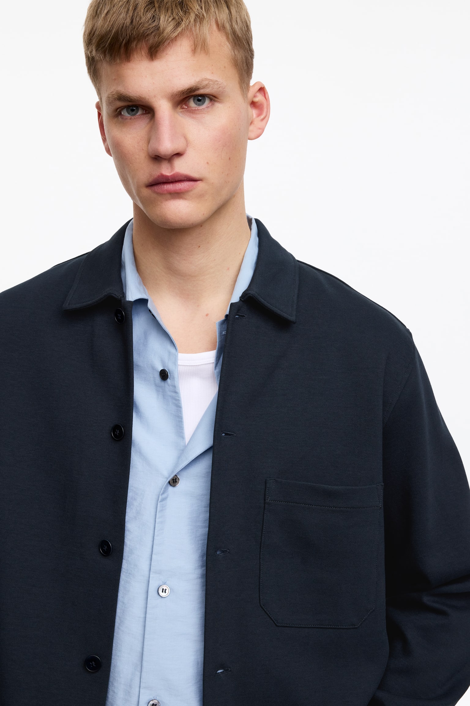 Overshirt - Mörkblå/Mullvadsgrå - 5