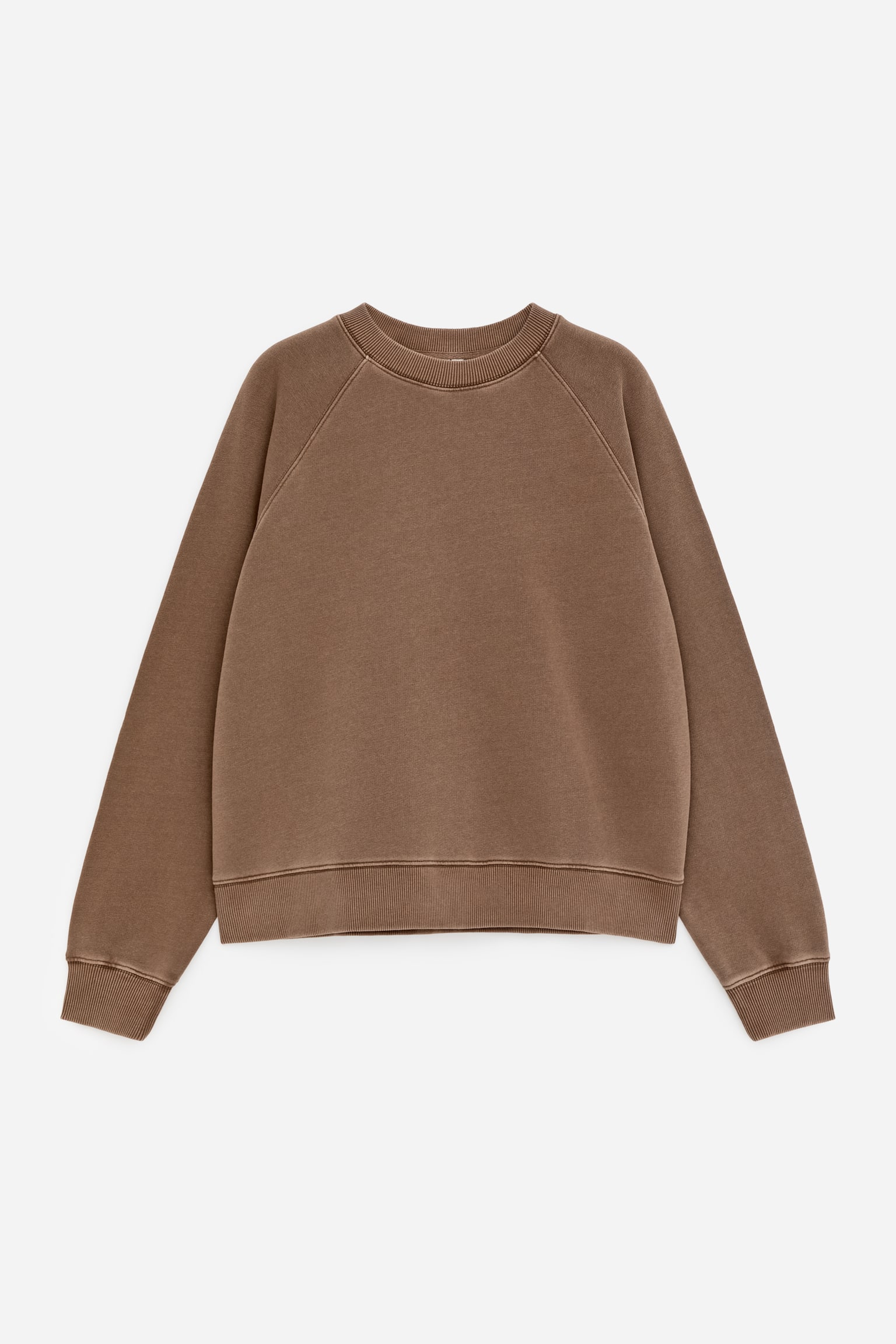 Frottee-Sweatshirt - Braun/Rosa/Blau/Dunkelbraun/Helltürkis/Schwarz/Graumeliert - 2