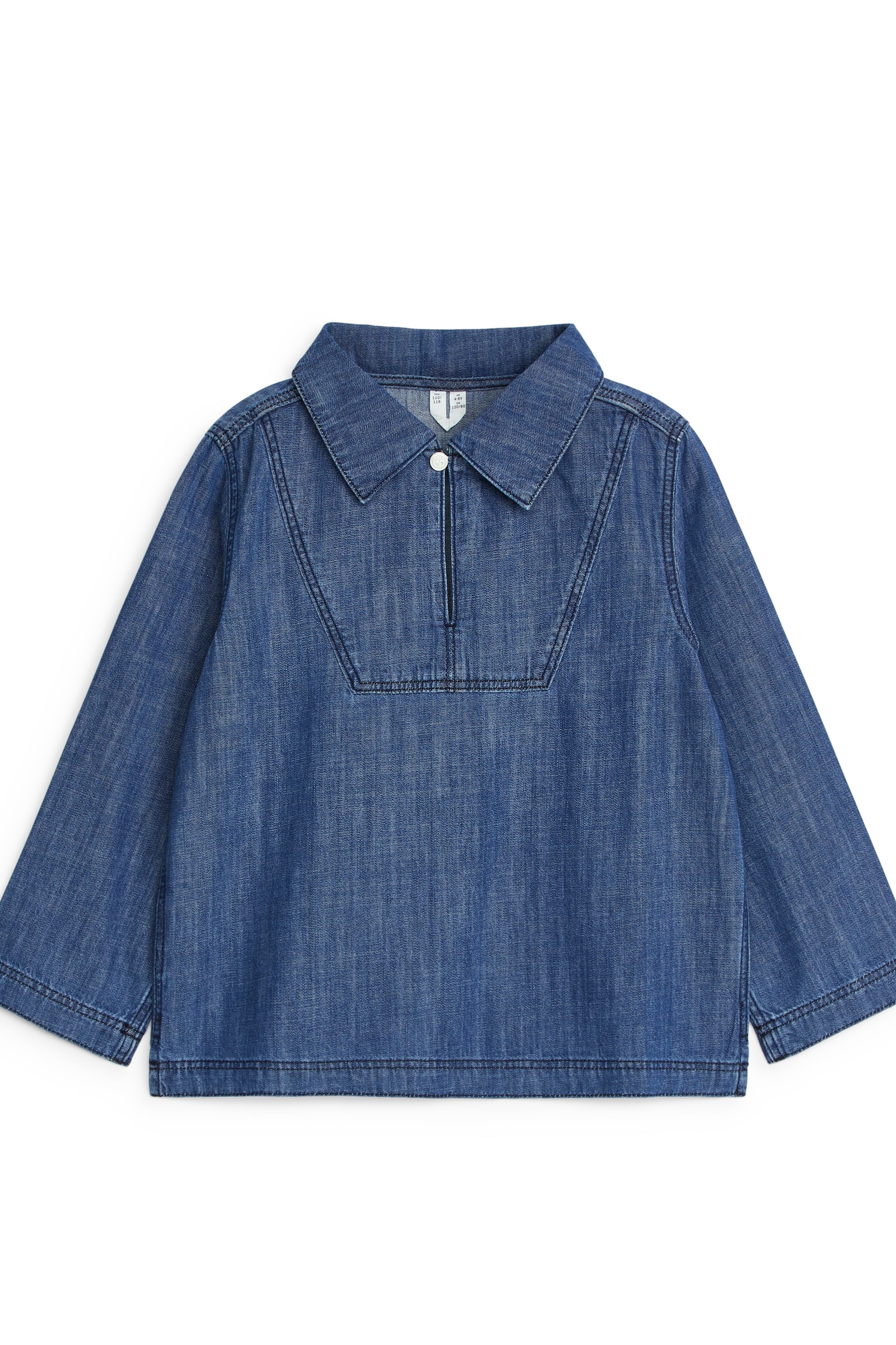 Pop-Over Shirt - Mid Blue - 1