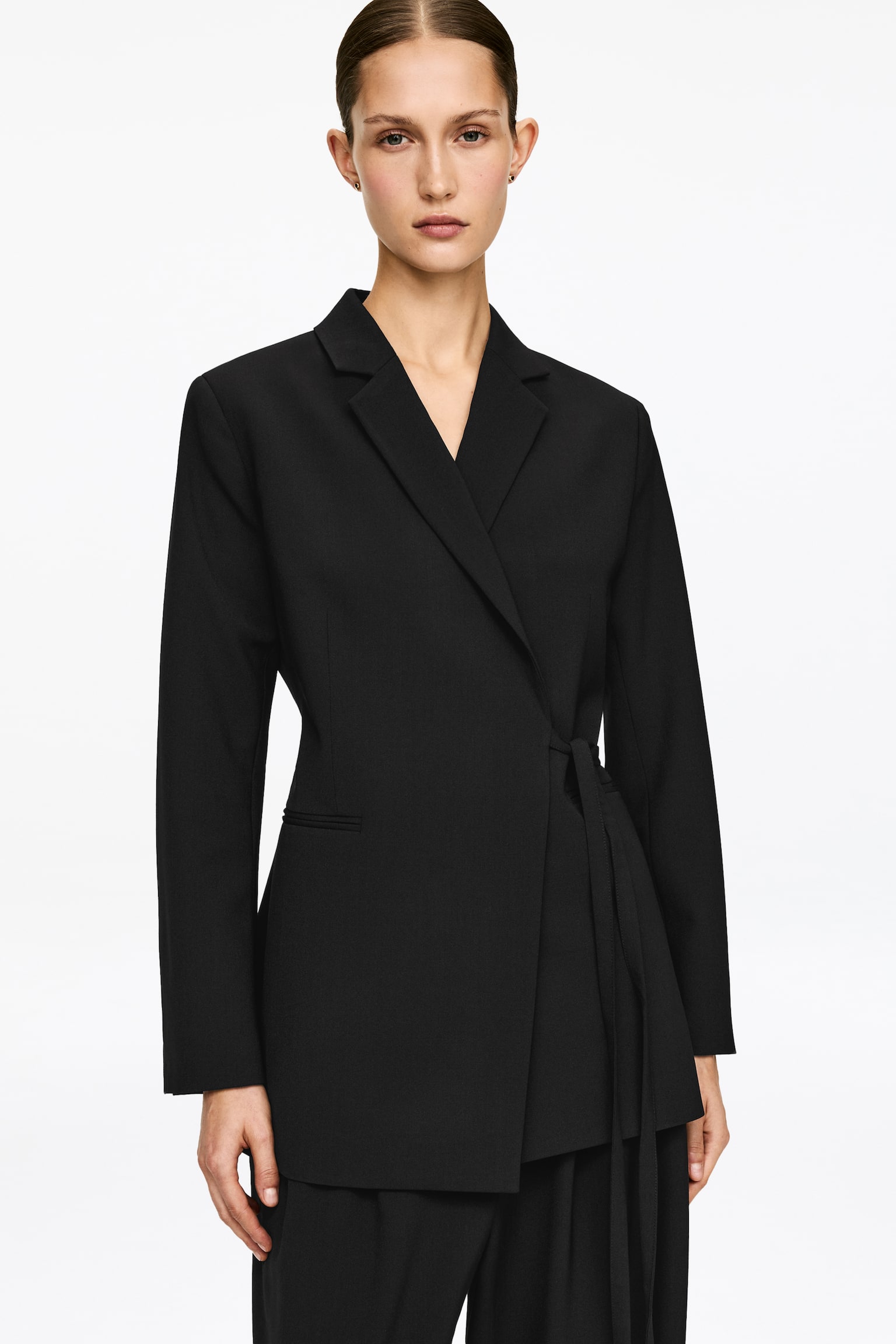 Zavinovací blejzer - Čierne - 5