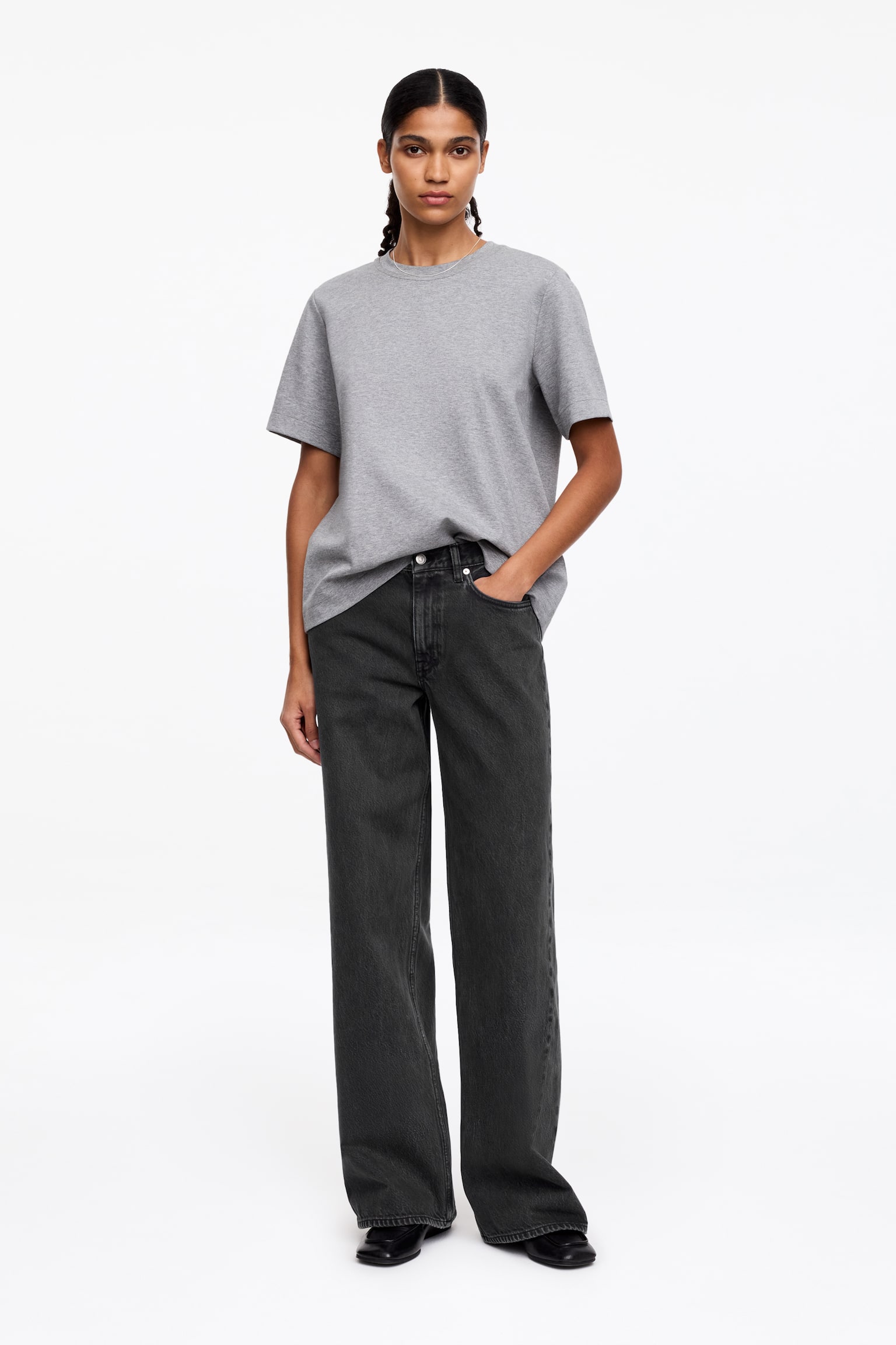 CLOUD vida jeans med lös passform - Grå/Mörkbrun/Blå/Mellanblå/Grå - 1