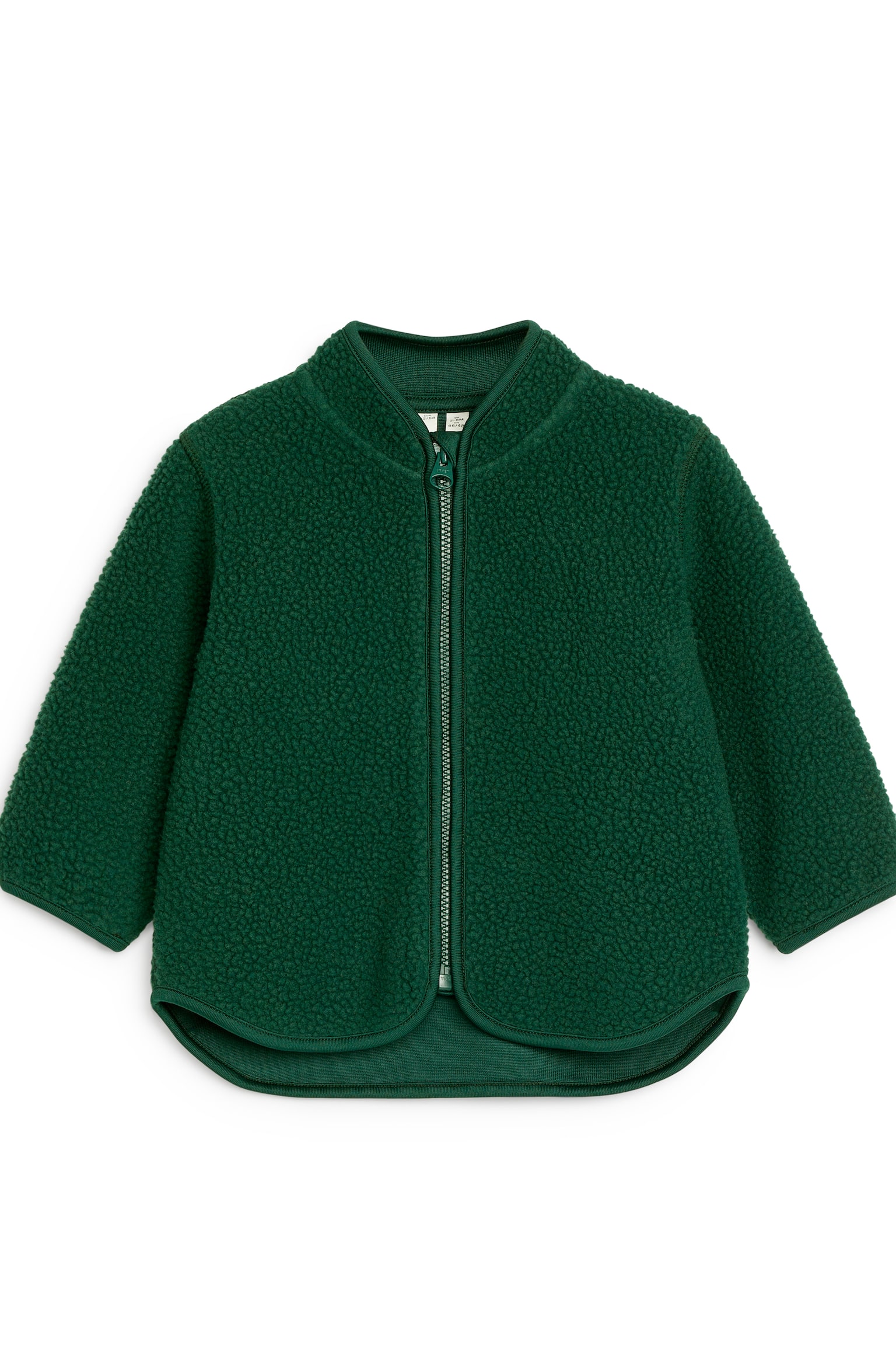 Fleece Jacket - Dark Green/Bright Red - 1