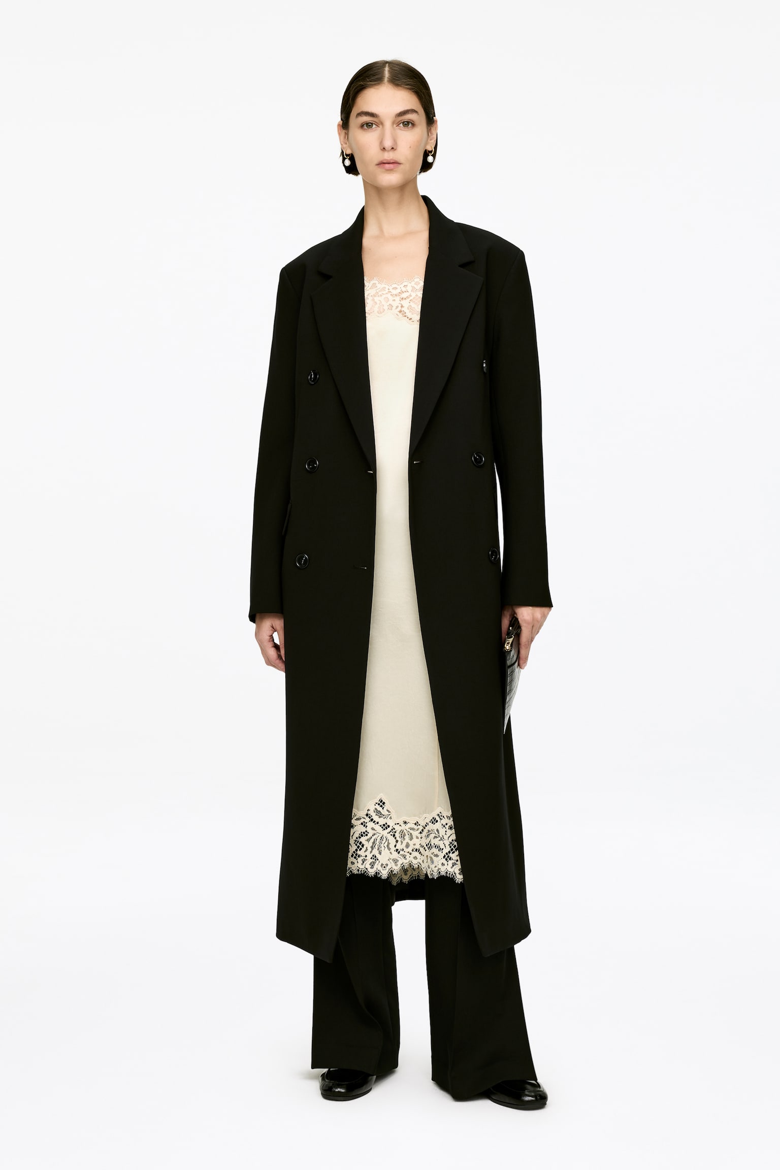 Trägerkleid mit Spitze - Hellbeige - 3