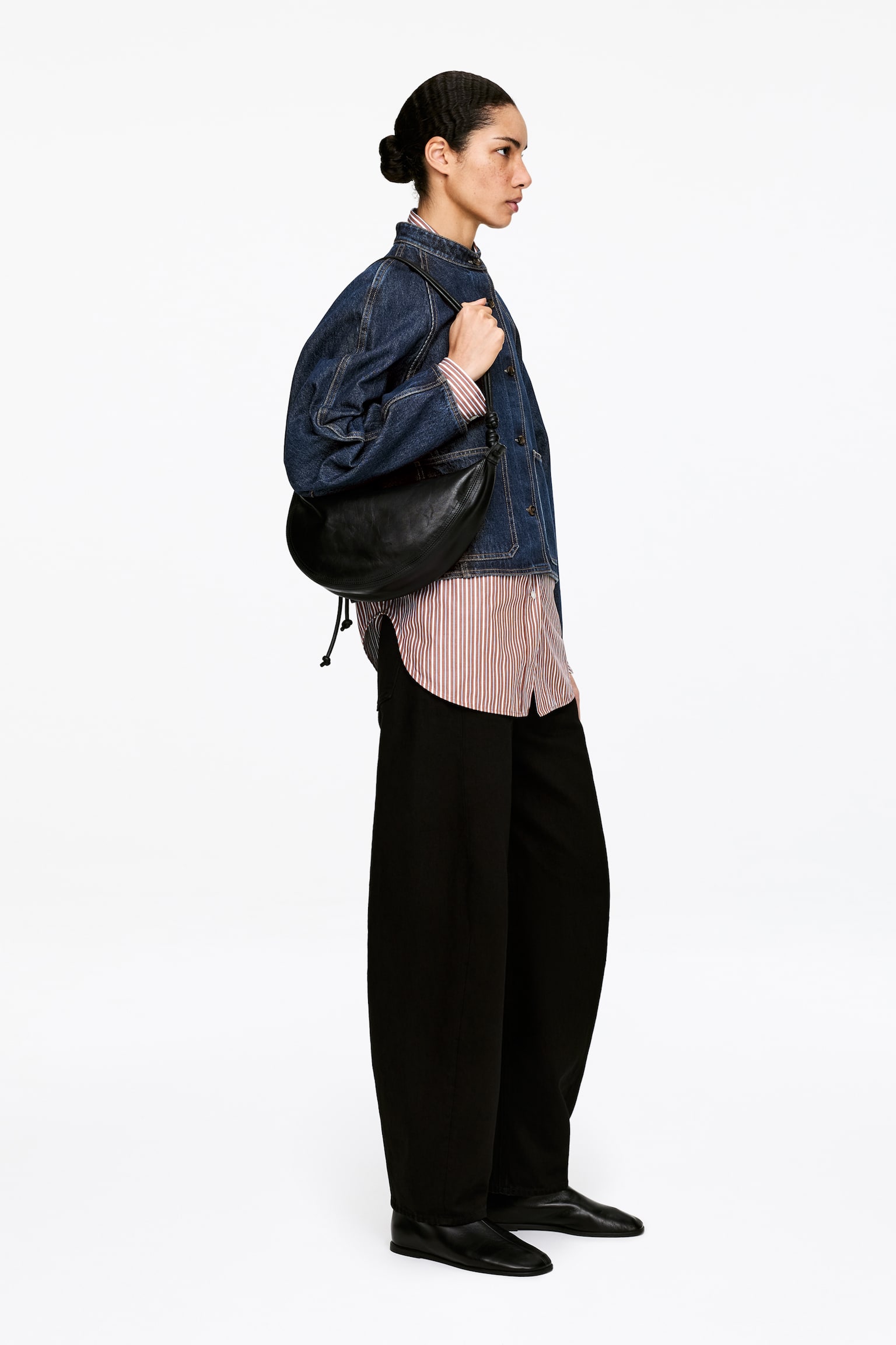 Overshirt i denim - Mörkblå - 4