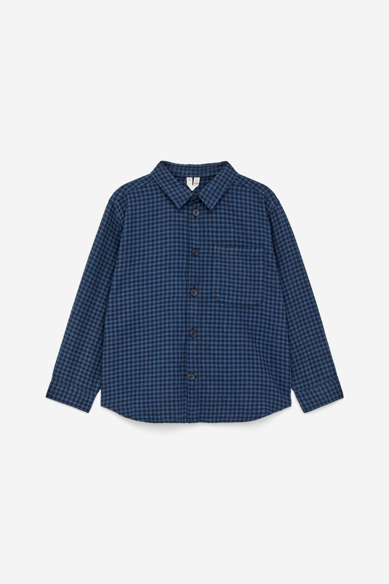 Checked Flannel Shirt - Blå/mørkeblå/Blå/grønn