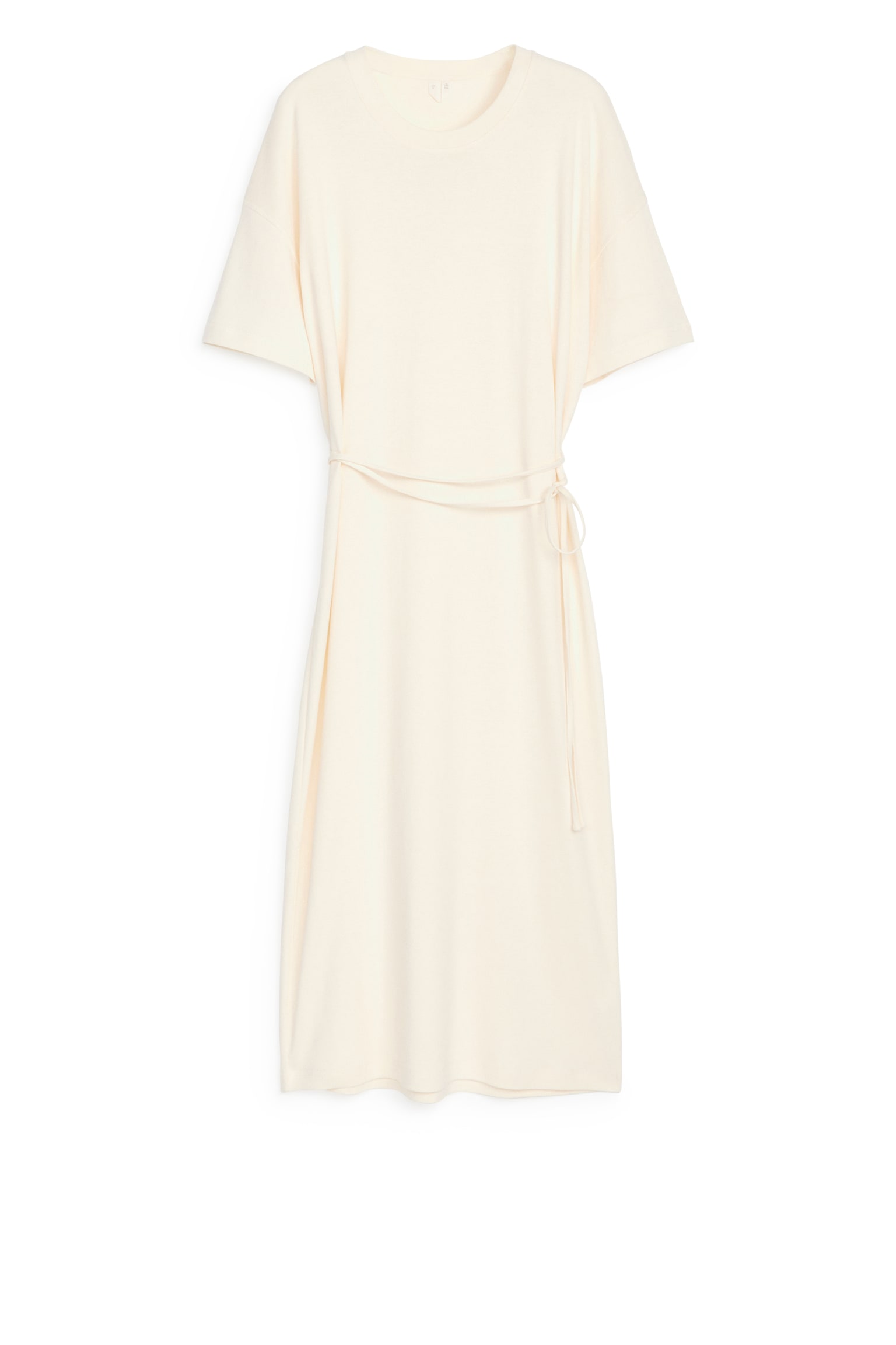 Midi T-Shirt Dress - White - 1