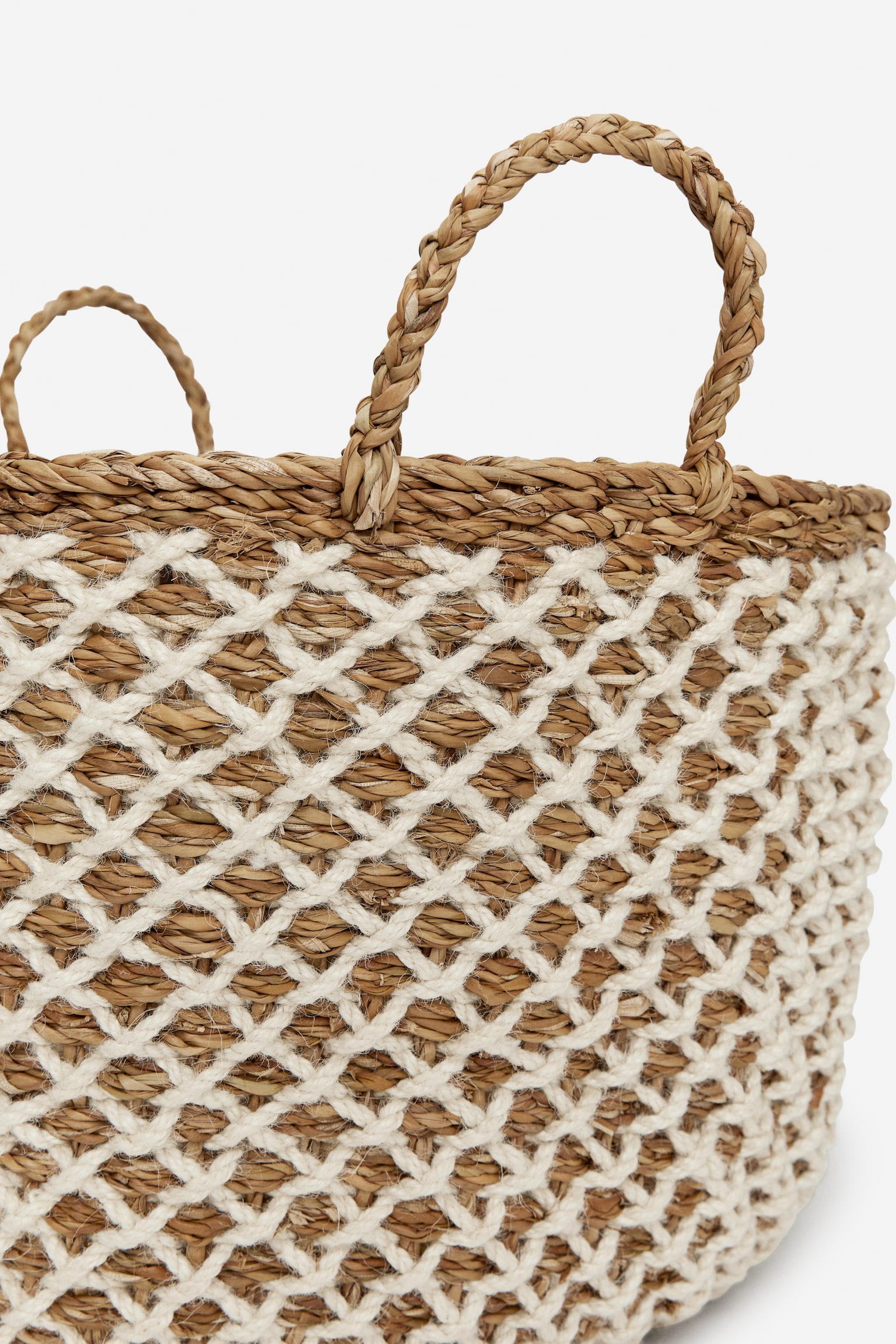 Large Storage Basket - Beige/Off White - 4