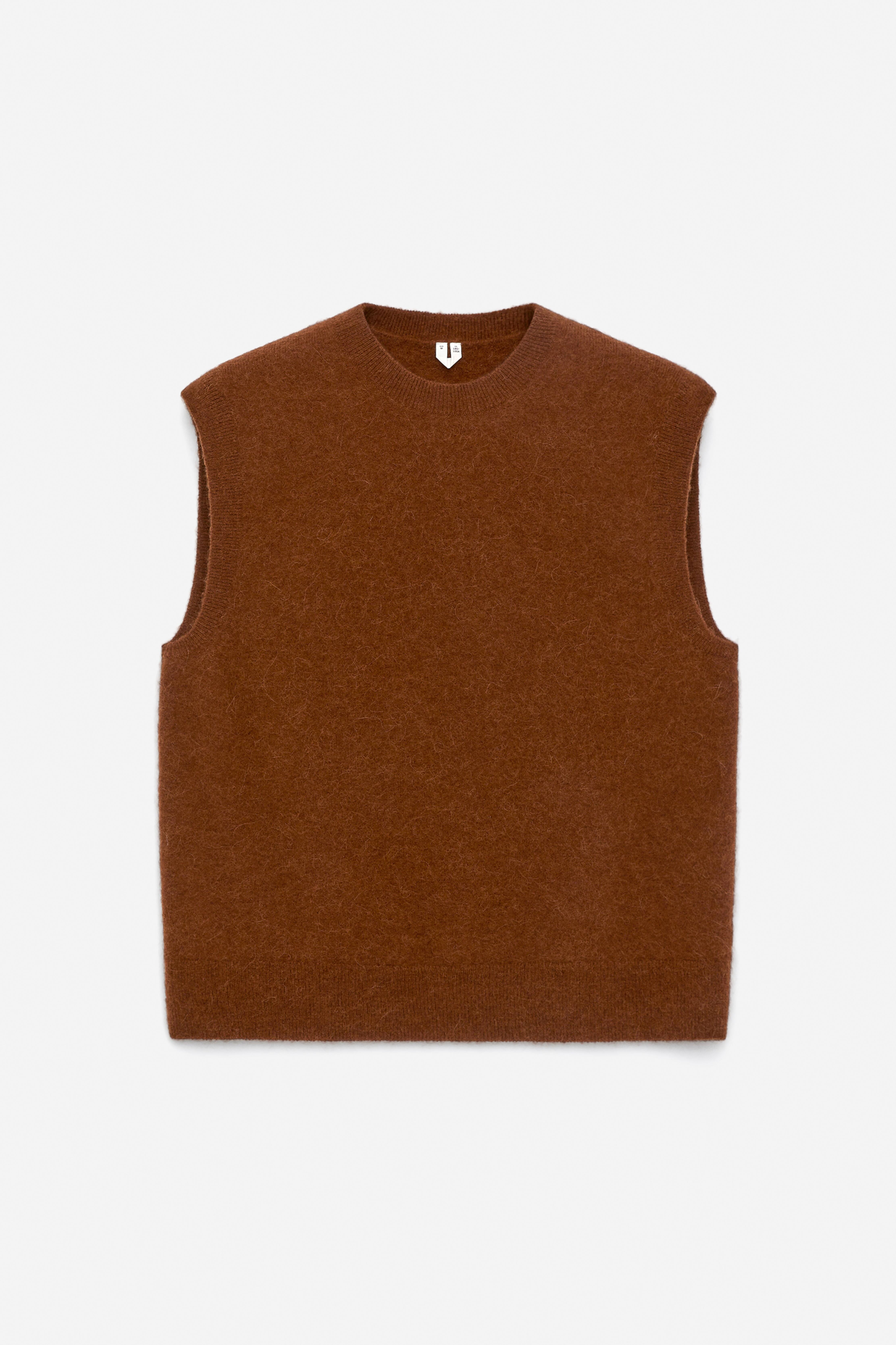 Vest van een alpaca-wolmix - Roestbruin/Donkergroen/Bordeauxrood/Donkerblauw