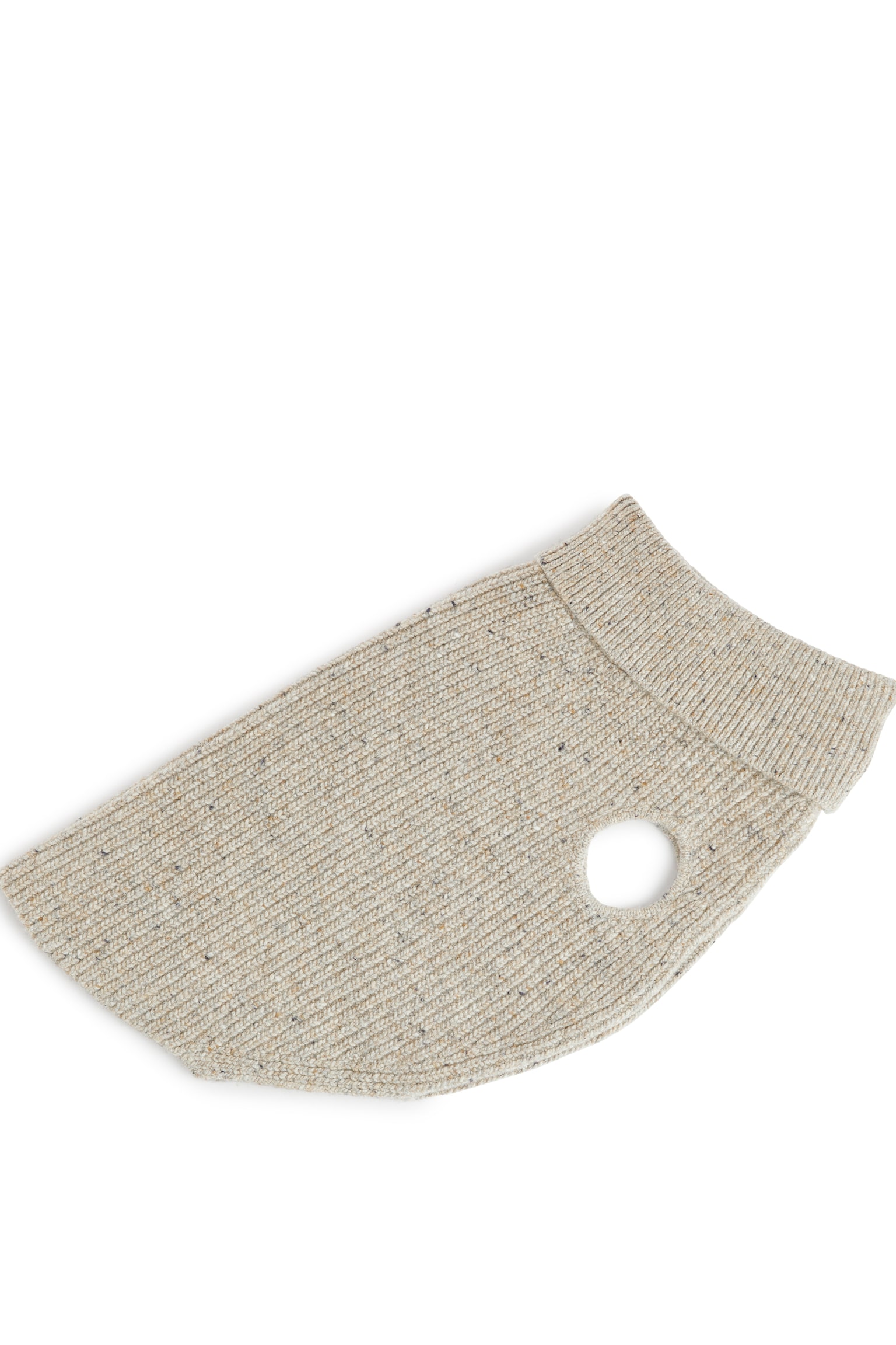 Dog Knitted Jumper - Beige Melange/Dark Grey Melange - 2