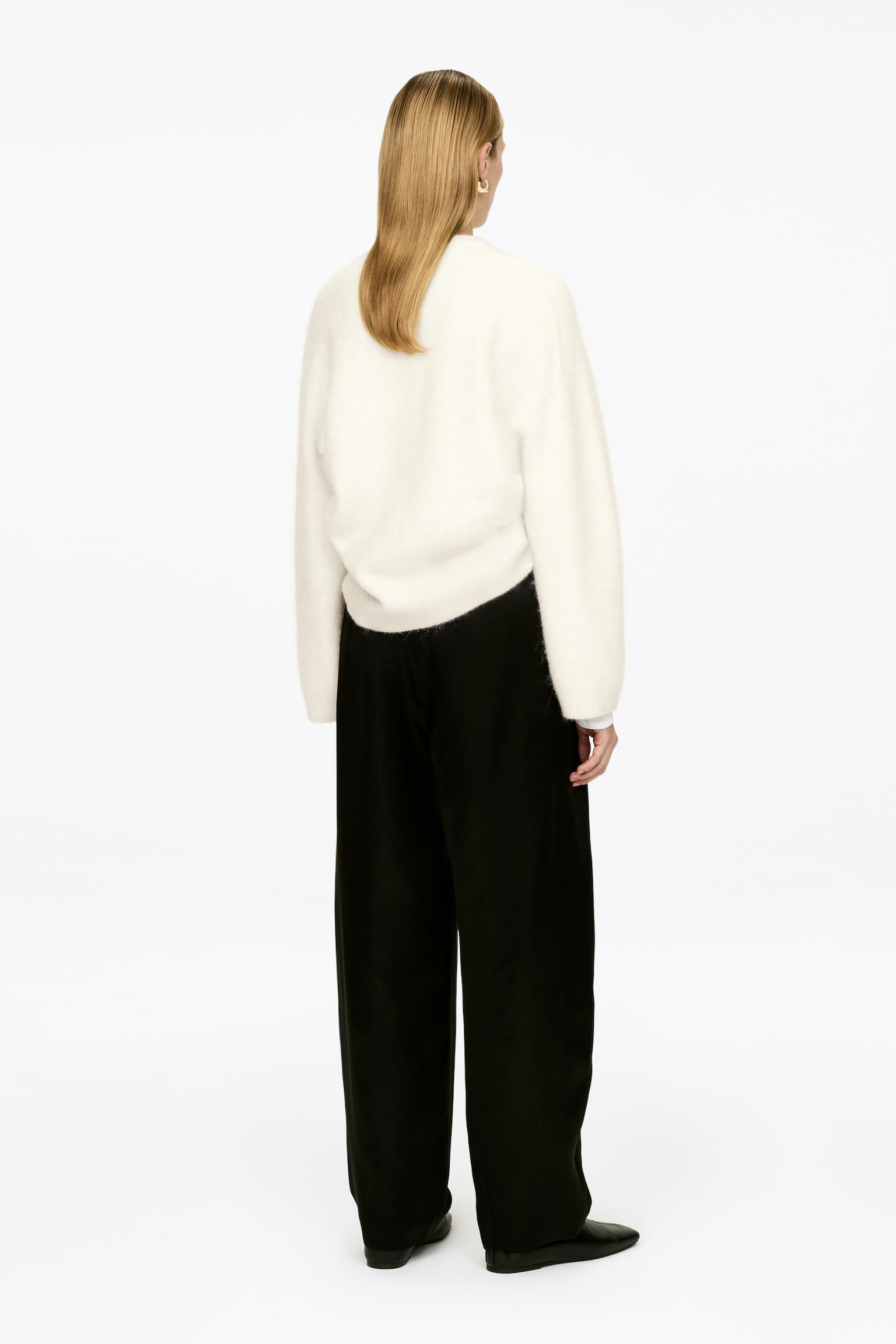 Tröja i alpacka och ull - Off-white/Grön/Ljusgrå/Turkos/Svart/Mörkblå/Dimrosa/Lila/Mörk vinröd/Beige/Röd - 6