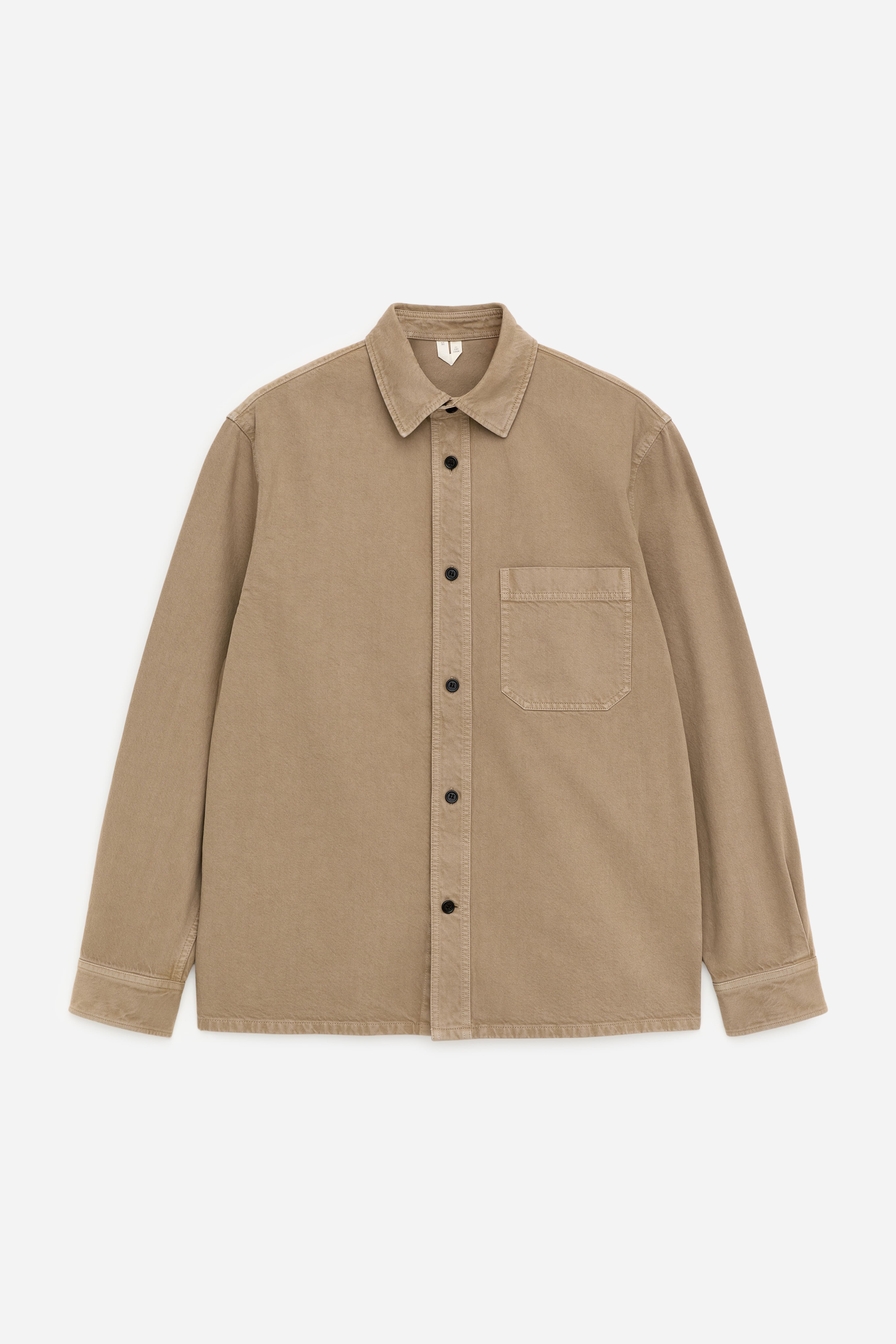 Overshirt in cotone - Beige/Marrone/Blu