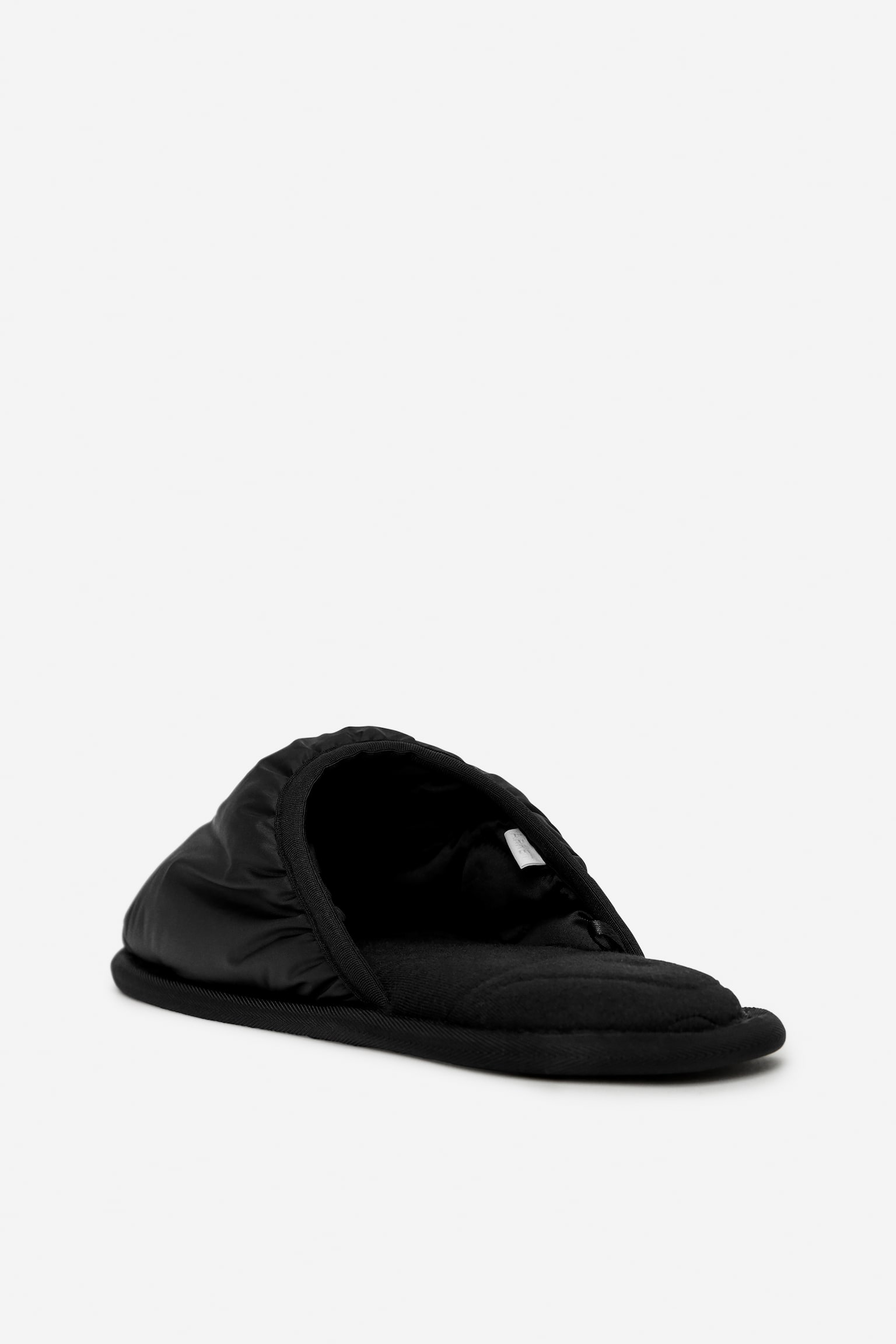 Padded Lounge Slippers - Black - 6