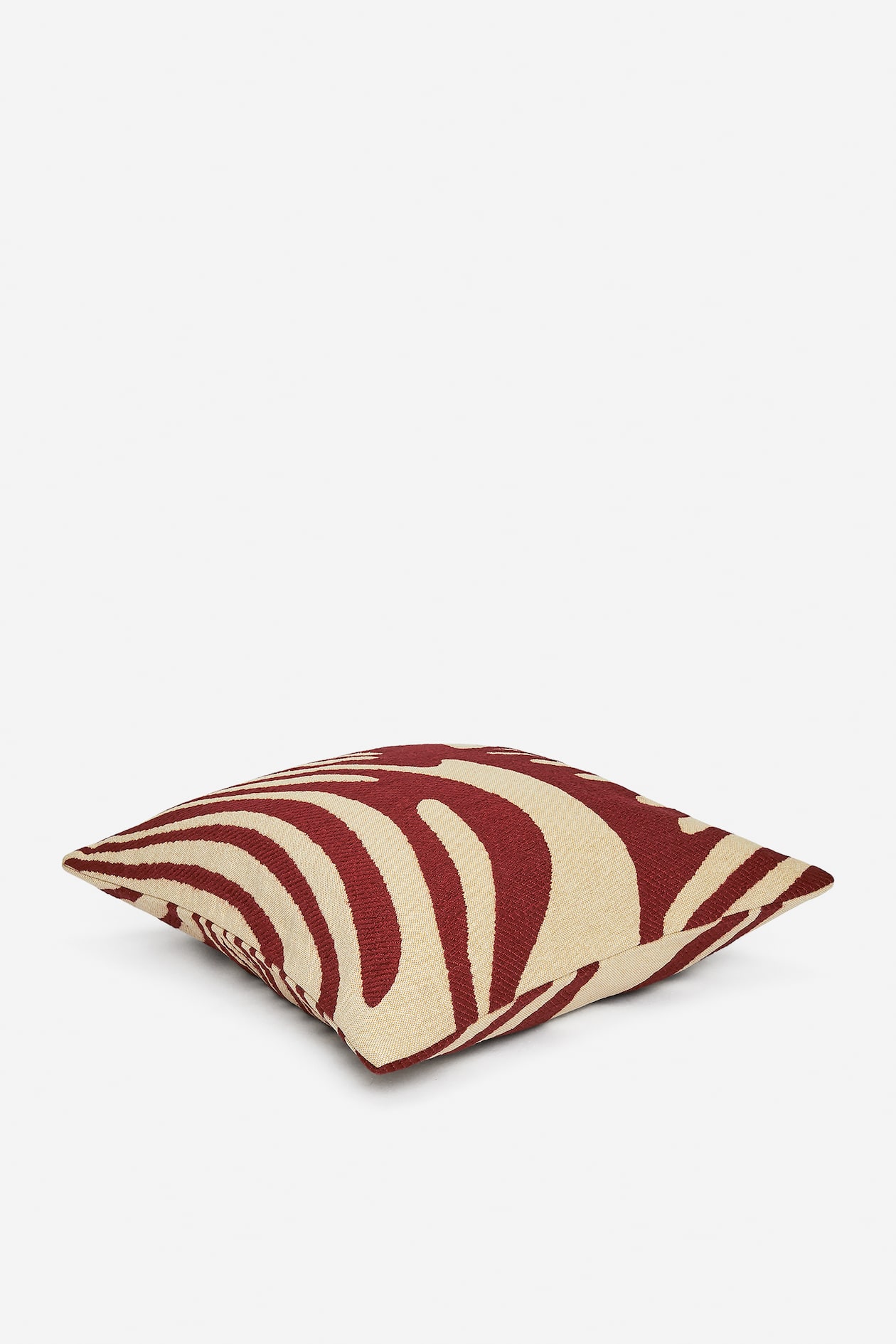 Housse de coussin en coton et laine 50 x 50 cm - Rouge/Beige - Home All | H&M FR