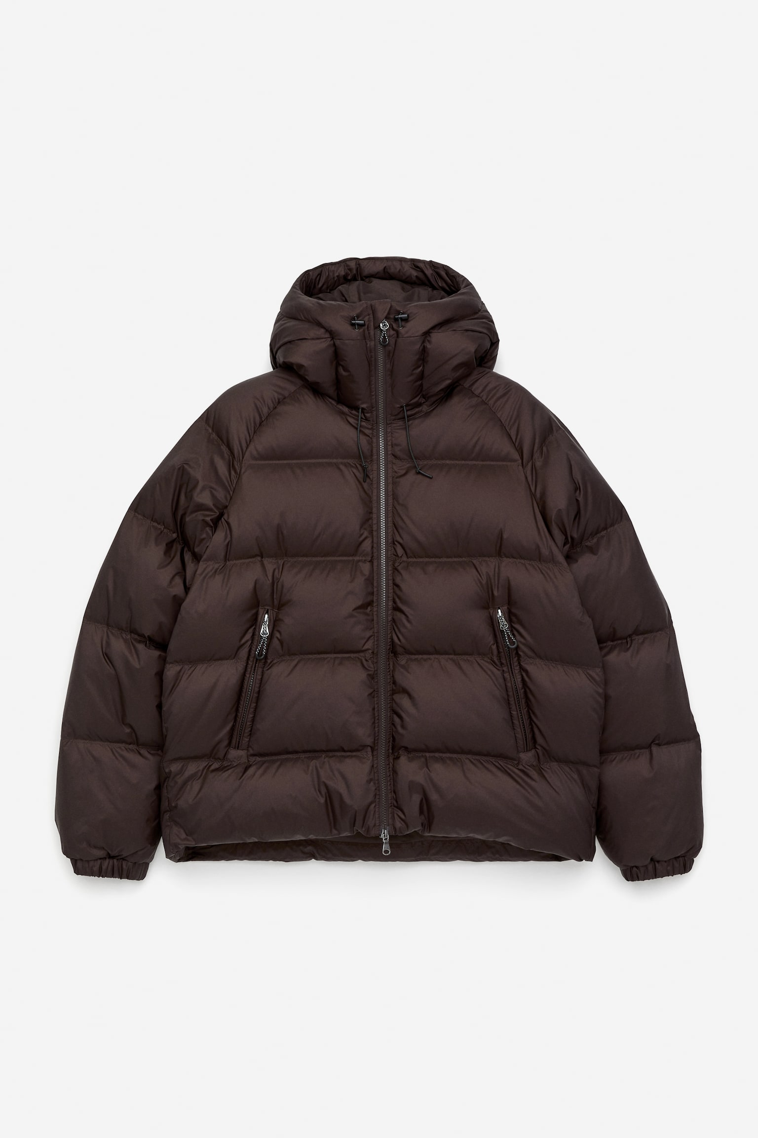 Αθλητικό μπουφάν από ανακυκλωμένο πούπουλο - Σκούρο Καφέ/Μαύρο/Πορτοκαλί - 2