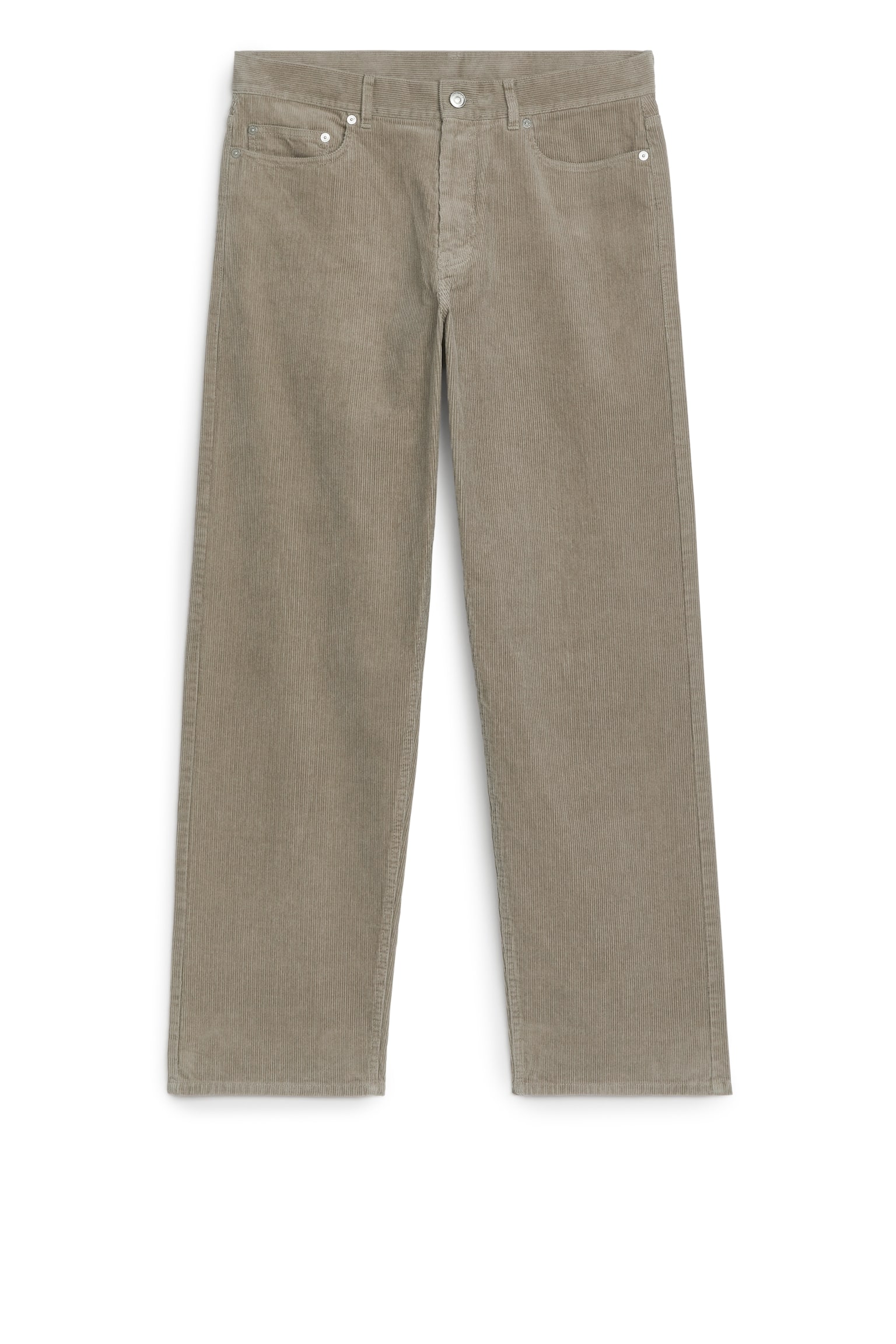 LOOSE Corduroy Trousers - Light Mole/Black/Off-White - 2